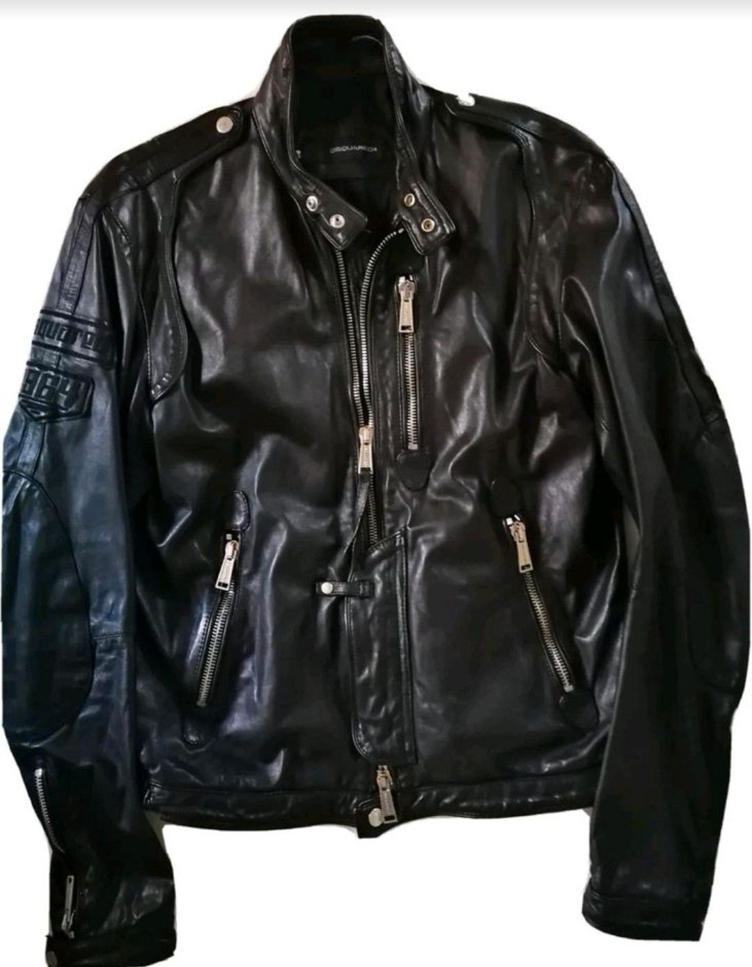 Dsquared2 ORIGINAL DSQUARED2 S/S 08 MOTORCYCLE BIKER LEATHER JACKET 52 Size US L / EU 52-54 / 3 - 1 Thumbnail
