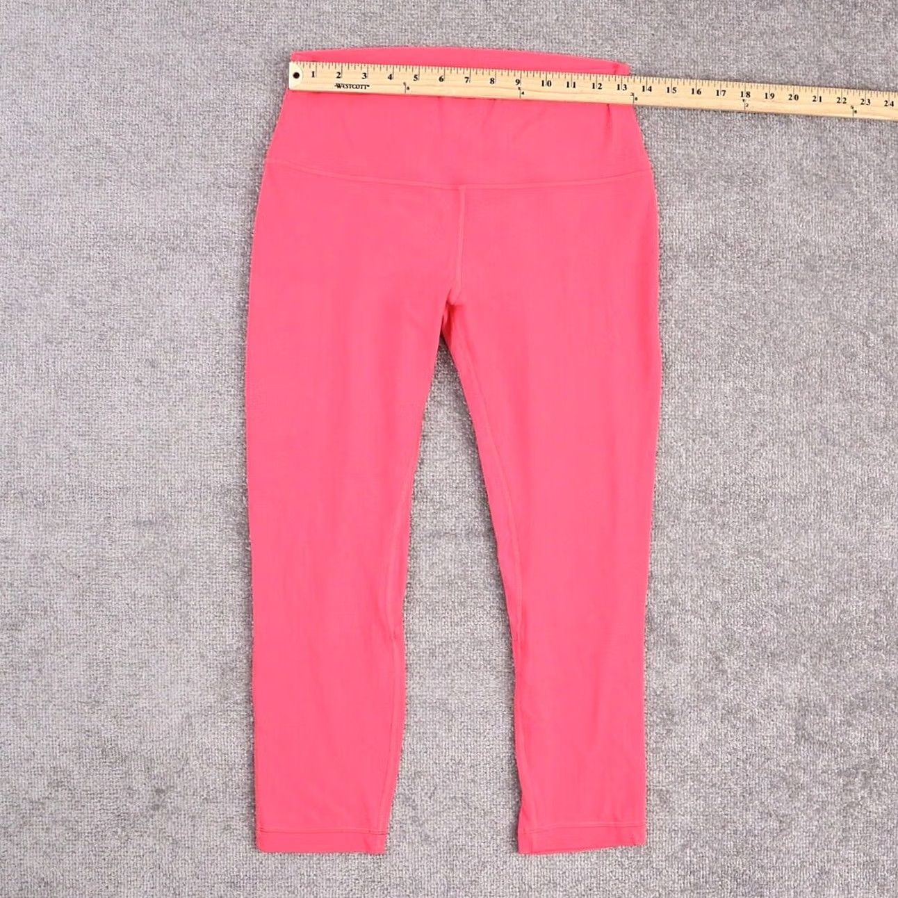 Lululemon Lululemon Leggings Size 6 Pink Base Pace High Rise Cropped Women Size 28" / US 6 / IT 42 - 3 Thumbnail