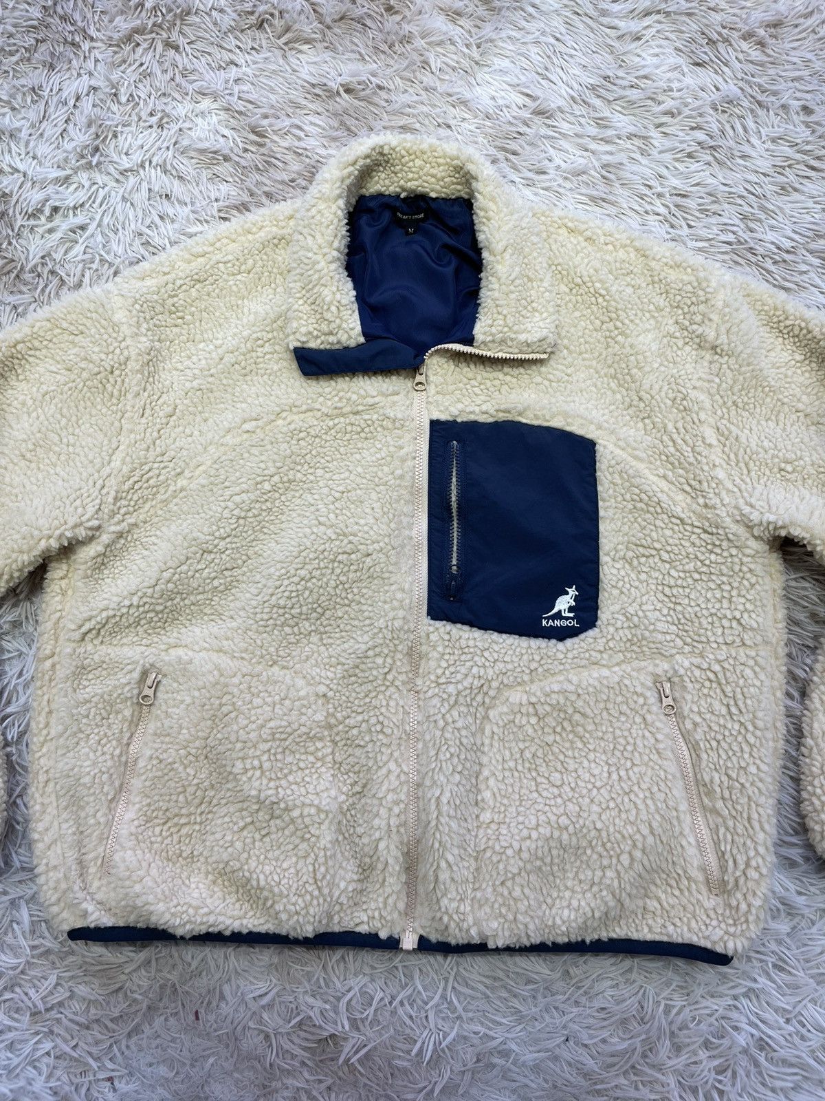 Japanese Brand × Kangol Deep Pile Fleece Jacket Zip Up Freak Store x Kangol Size US S / EU 44-46 / 1 - 3 Thumbnail