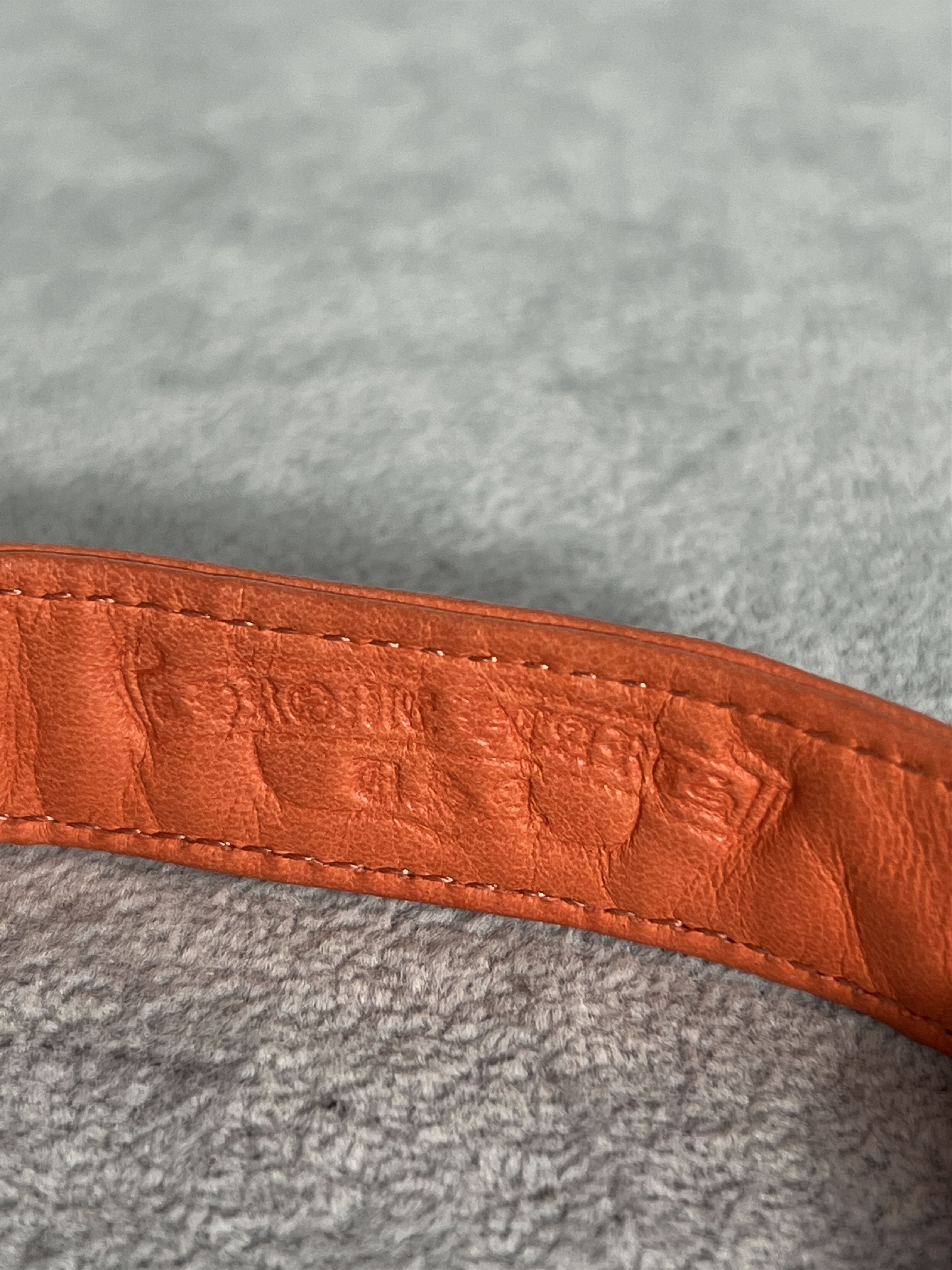 Chrome Hearts Chrome Hearts Orange Leather Bracelet Floral Stud 925 Size ONE SIZE - 6 Thumbnail
