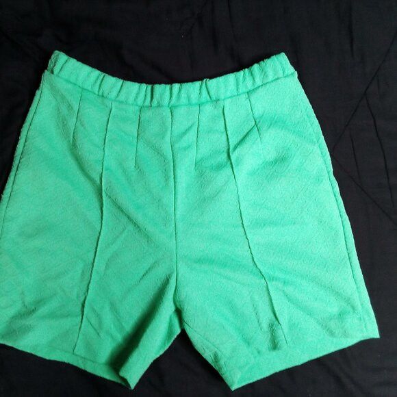 Other Vintage 60s K-Mart Neon Green Polyester Shorts Size 34" / US 12 / IT 48 - 2 Thumbnail