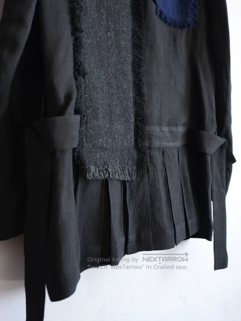 Yohji Yamamoto Yohji Yamamoto Patchwork Pleated Tail Jacket Size US L / EU 52-54 / 3 - 7 Thumbnail