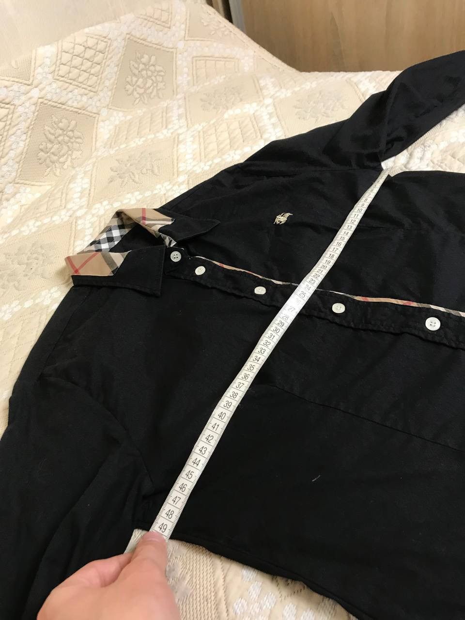 Burberry 🔥 Vintage Burberry Nova Check Black Button Up Shirt Size M / US 6-8 / IT 42-44 - 10 Thumbnail