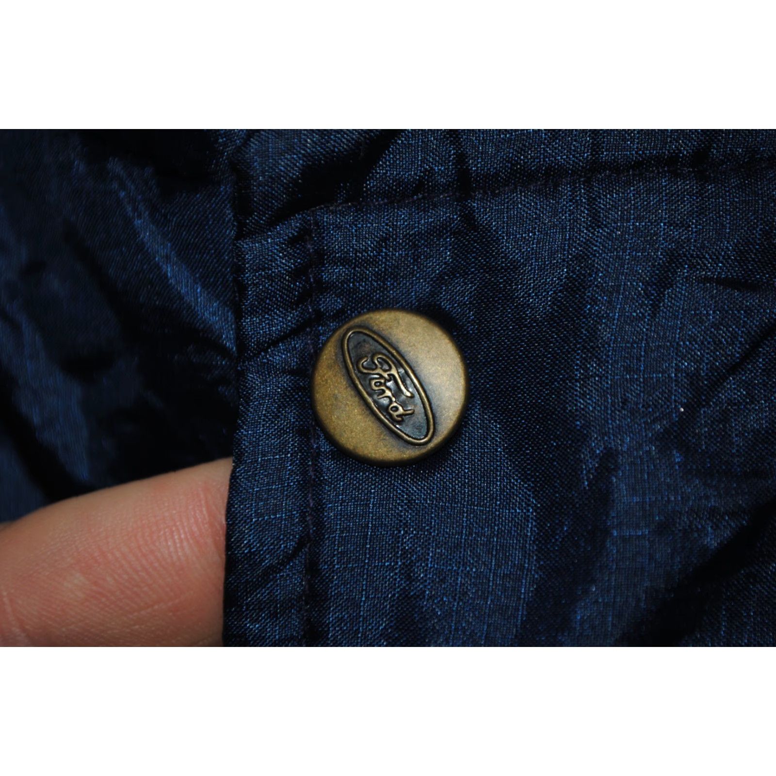 Ford FORD Jacket Bomber Nylon Zip Blue Men’s M Vintage 70's 80's Retro 80s Flap Buttoms? Size US M / EU 48-50 / 2 - 6 Thumbnail