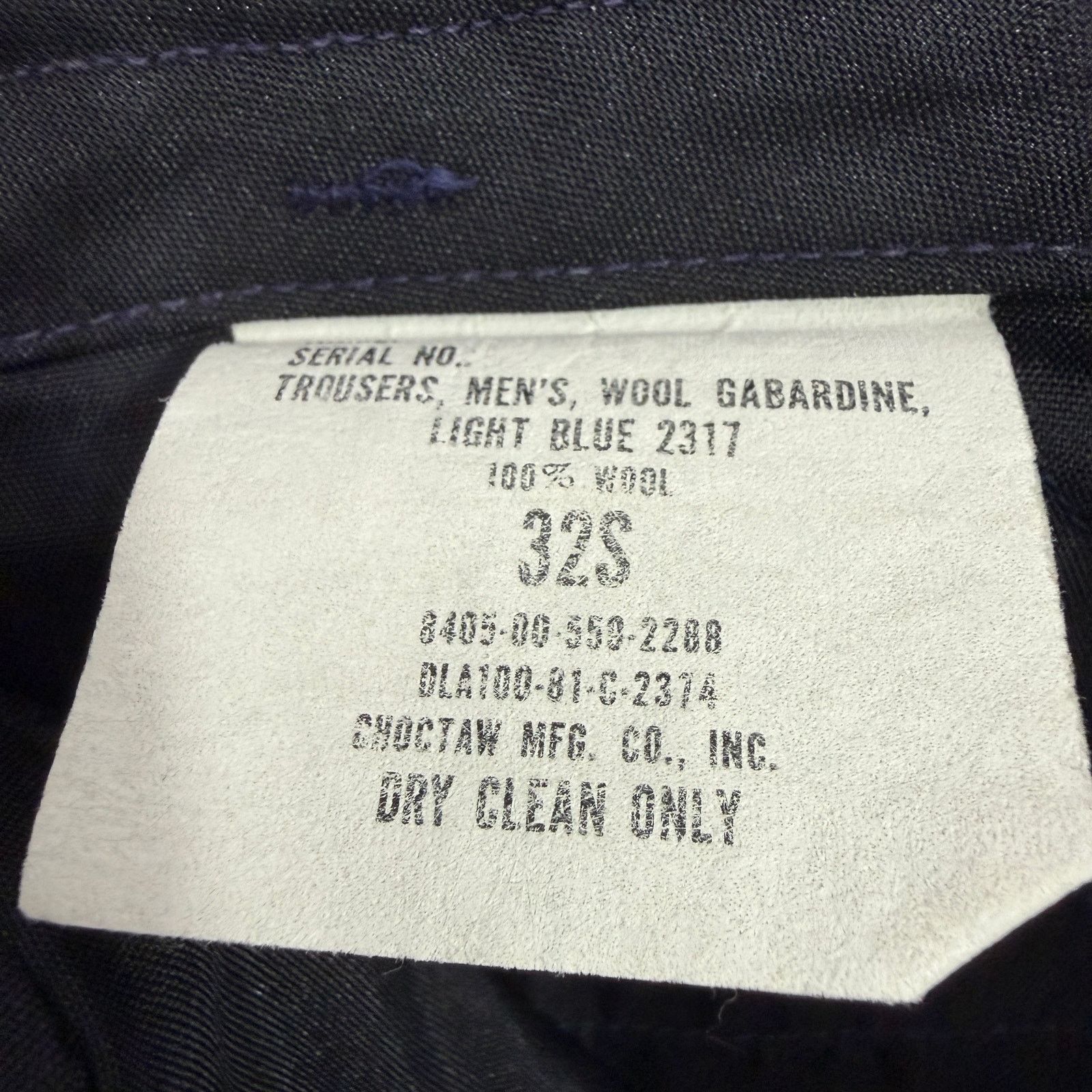 Vintage Vintage USMC Gabardine Wool Trousers 32S (32x30) Blue Red Size US 32 / EU 48 - 5 Thumbnail