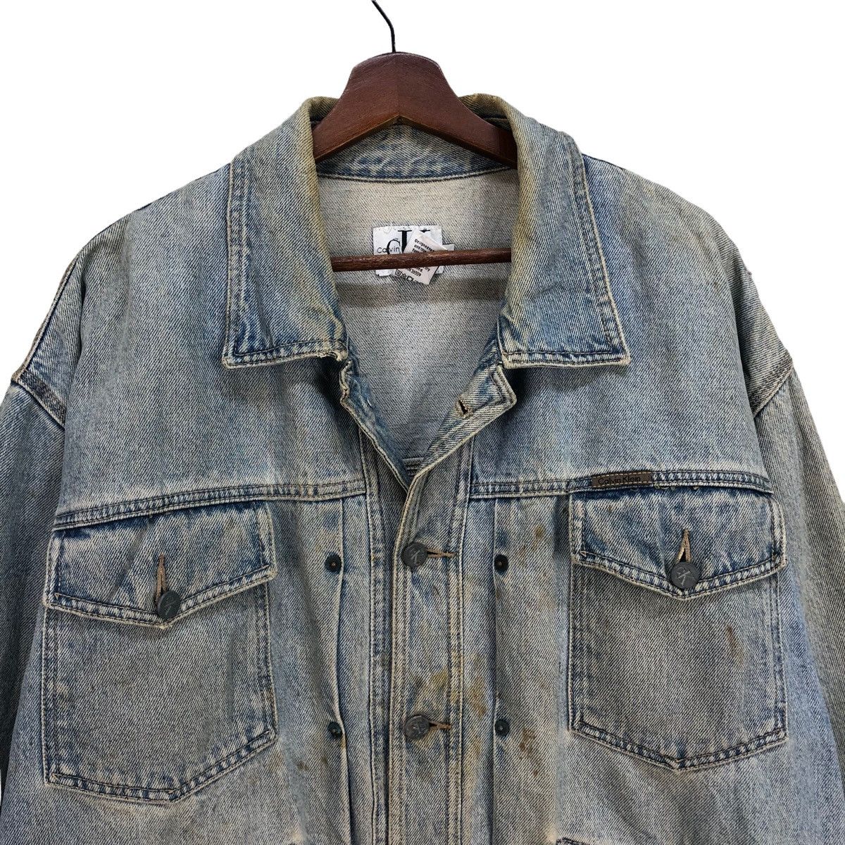 Calvin Klein Calvin Klein Denim Jacket Size US XL / EU 56 / 4 - 3 Thumbnail