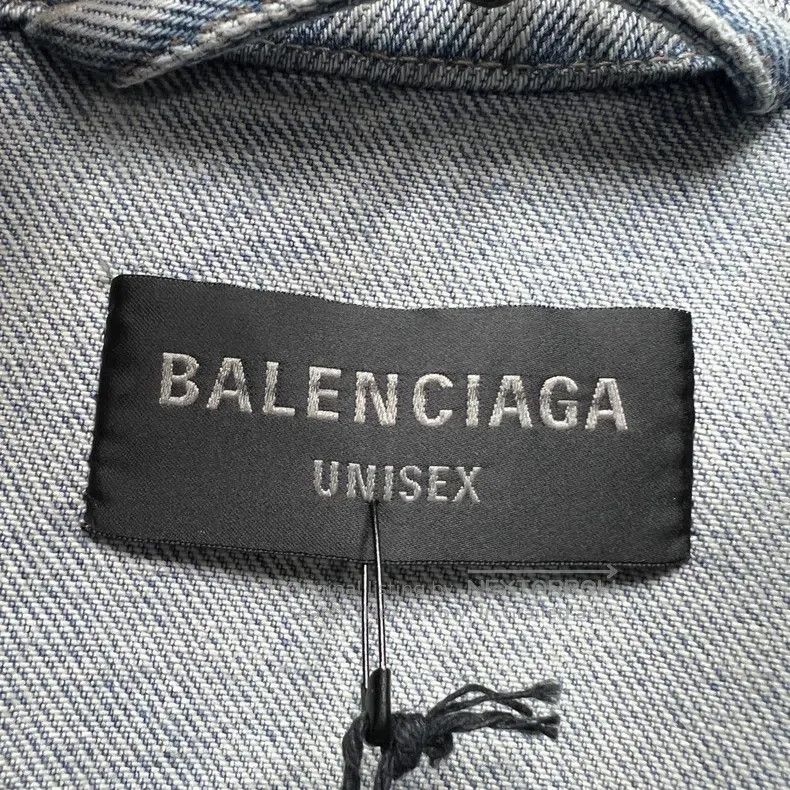 Balenciaga Balenciaga Kyrin arm side letter embroidery distressed den Size US M / EU 48-50 / 2 - 3 Thumbnail