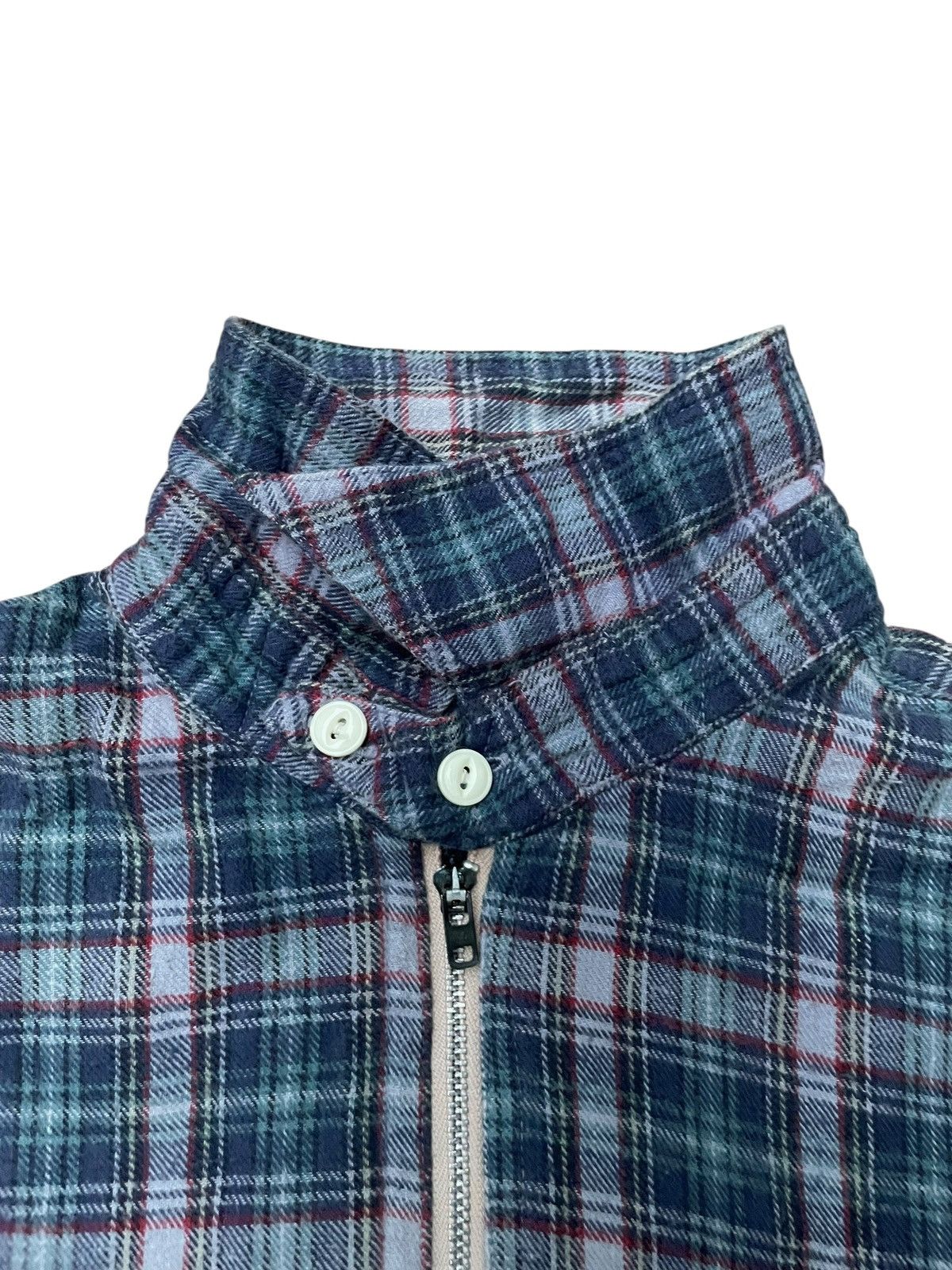 Vintage Kriff Mayer Repro 40s Half Zip Talon Flannel shirt Size US M / EU 48-50 / 2 - 4 Thumbnail