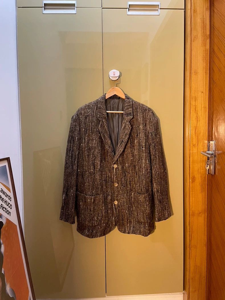 Yohji Yamamoto Yohji Yamamoto size m 92AW Show Woven Suit 2501-Nextarrow Size 38R - 2 Thumbnail