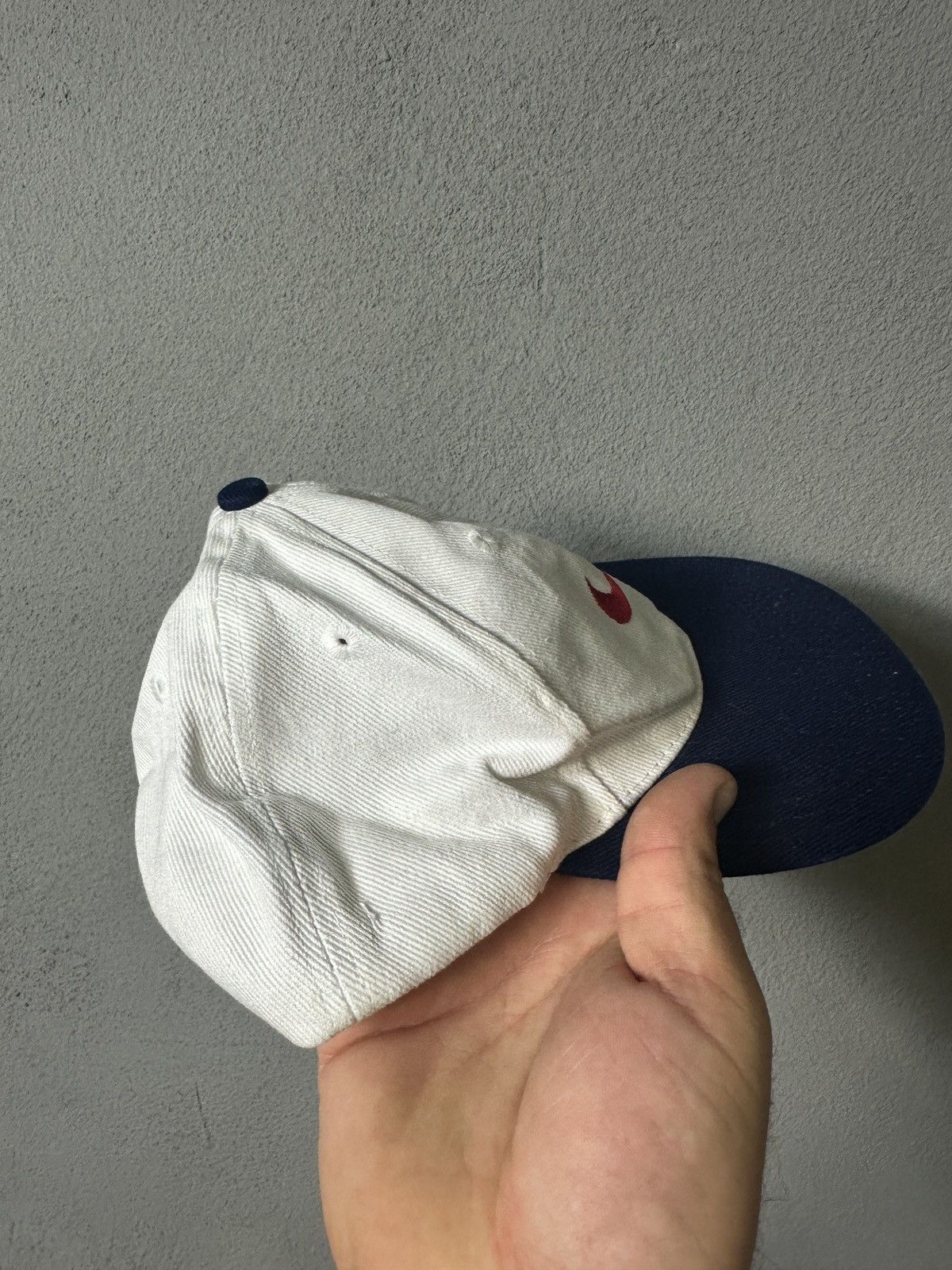 Nike × Vintage Nike vintage White Cap Size ONE SIZE - 4 Thumbnail