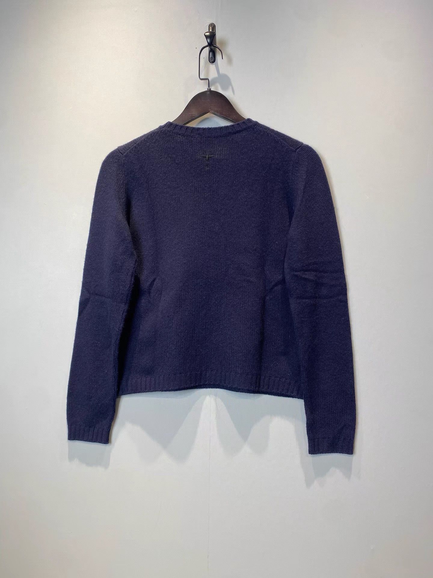 Dior Dior Blue Knit Sweater with Tiger & Lion Embroidery K36 Size XS / US 0-2 / IT 36-38 - 2 Thumbnail