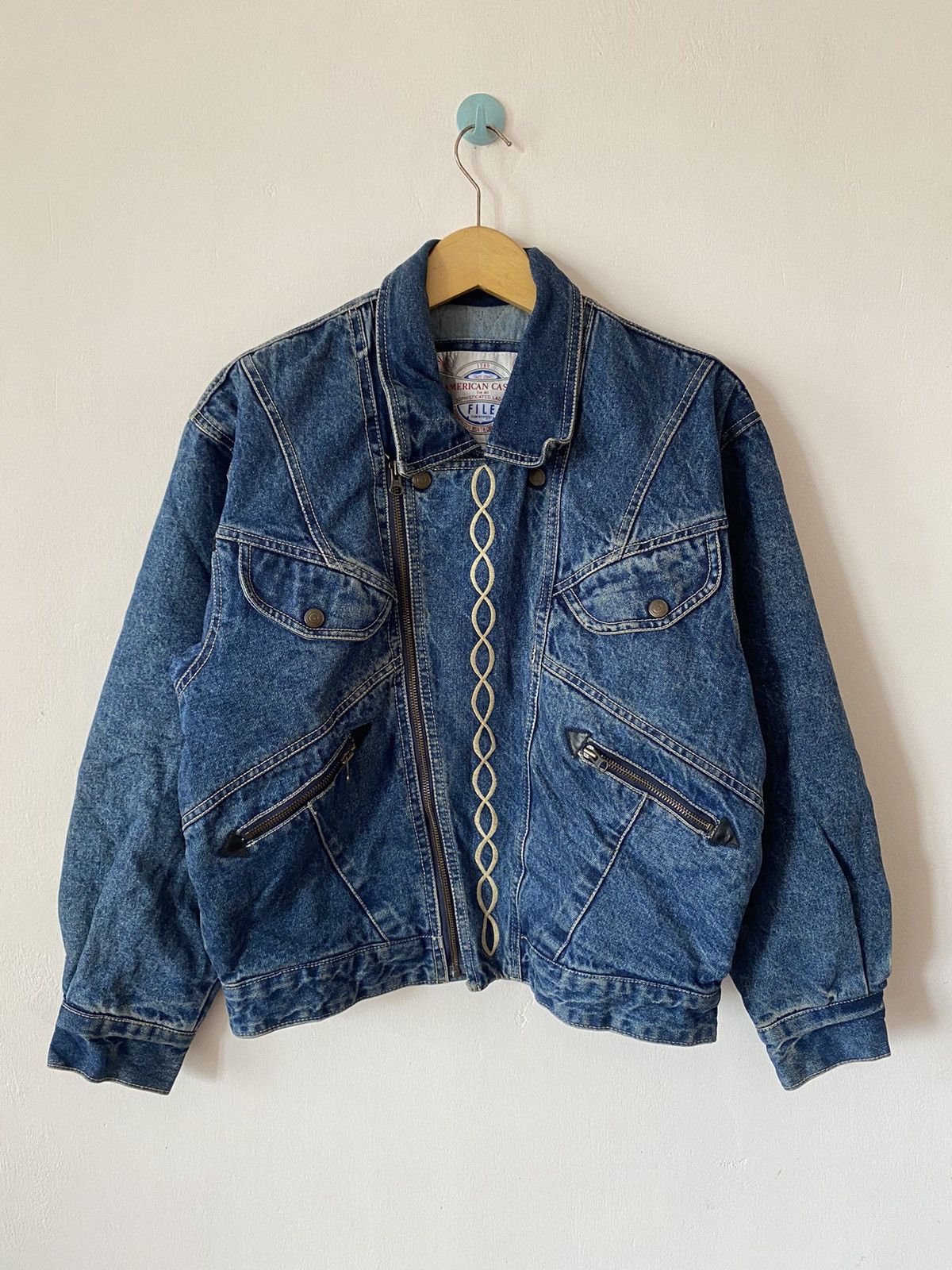 Vintage × Wrangler VTG 90s Wrangler Auth Western jacket jeans denim mens Large Size US M / EU 48-50 / 2 - 1 Thumbnail
