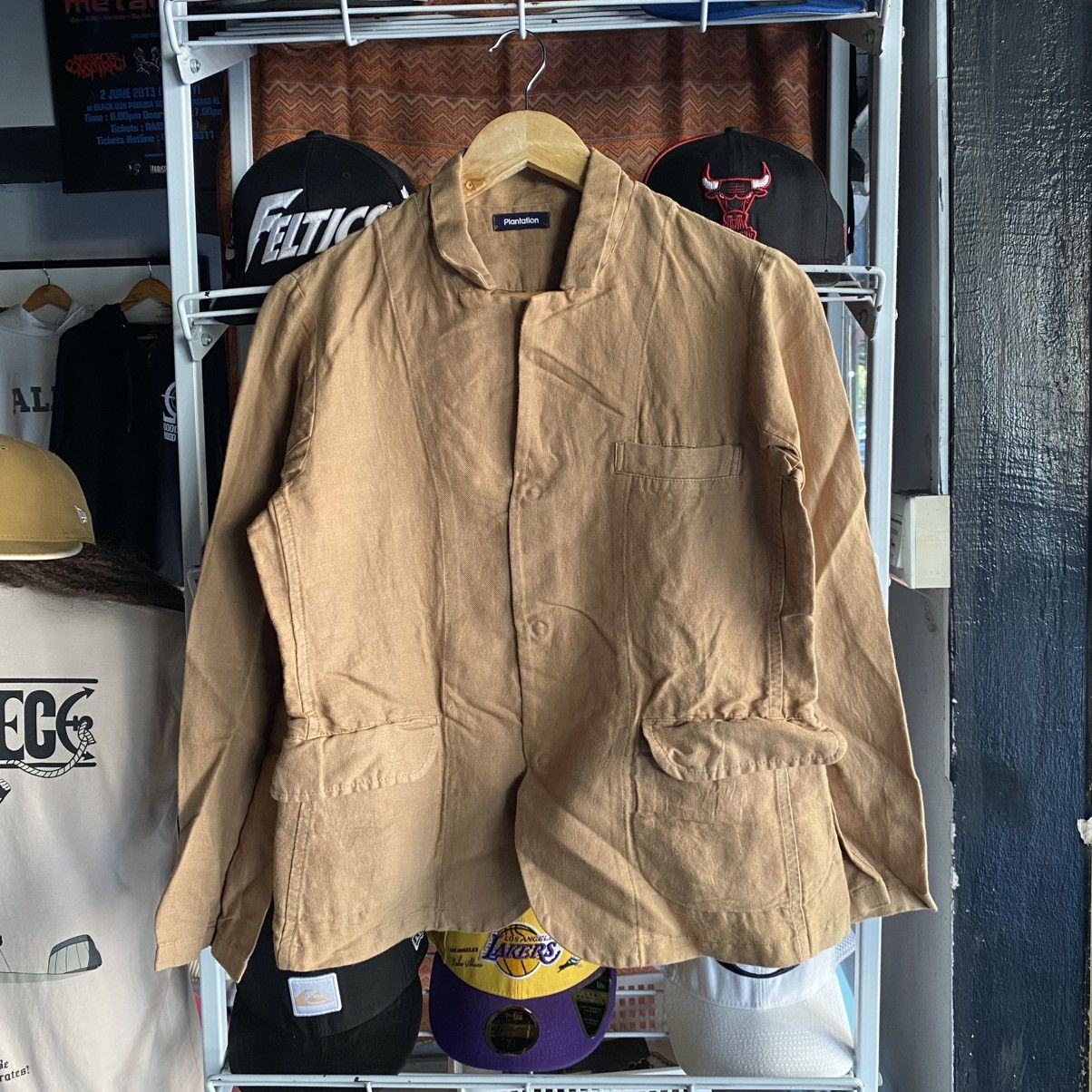 Issey Miyake VTG Issey Miyake Plantation Japanese Chore Jacket Workwear Size US S / EU 44-46 / 1 - 1 Thumbnail