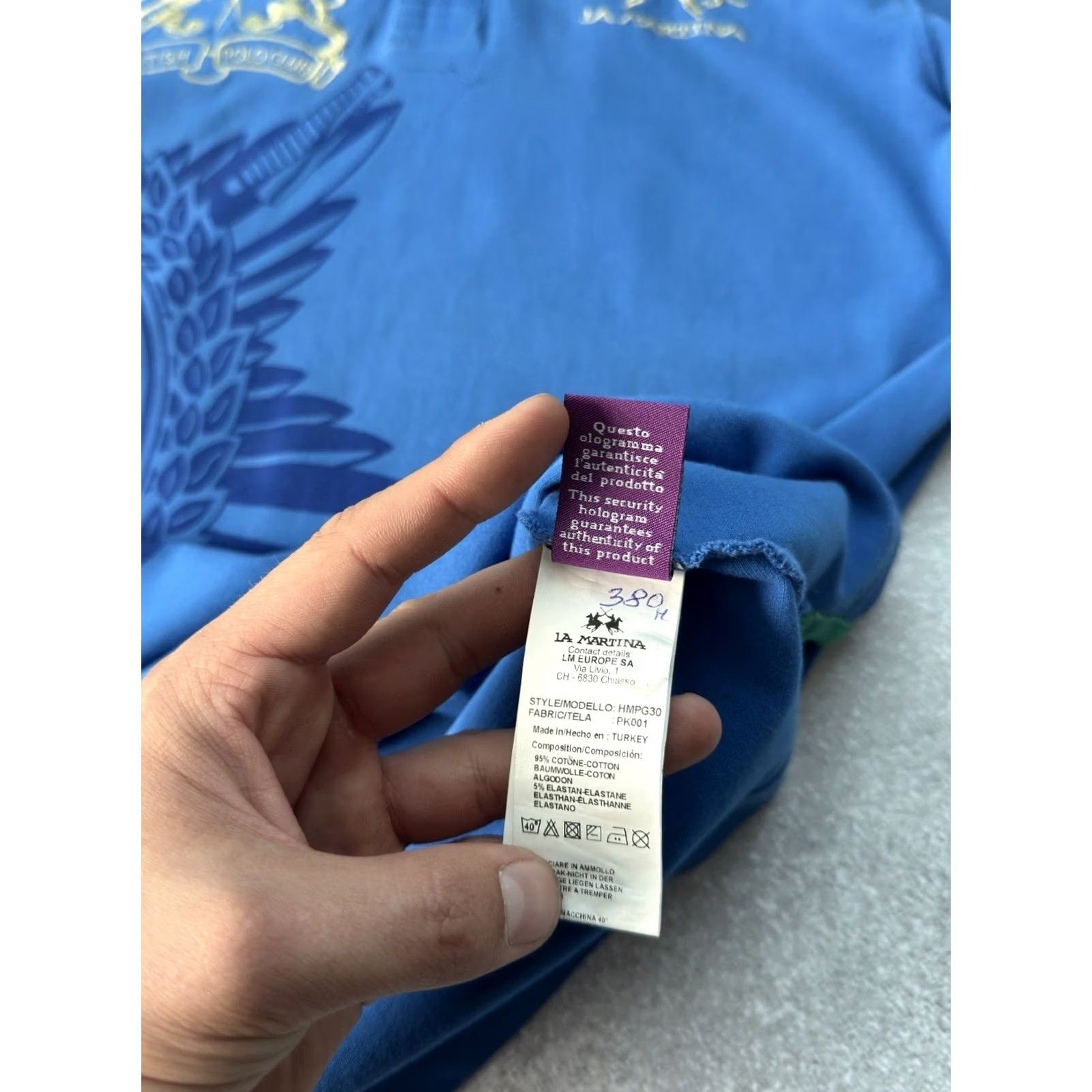 La Martina VINTAGE La Martina Guards Polo Club Big Logo Y2K Blue Polo Shirt L Men Size US L / EU 52-54 / 3 - 8 Thumbnail