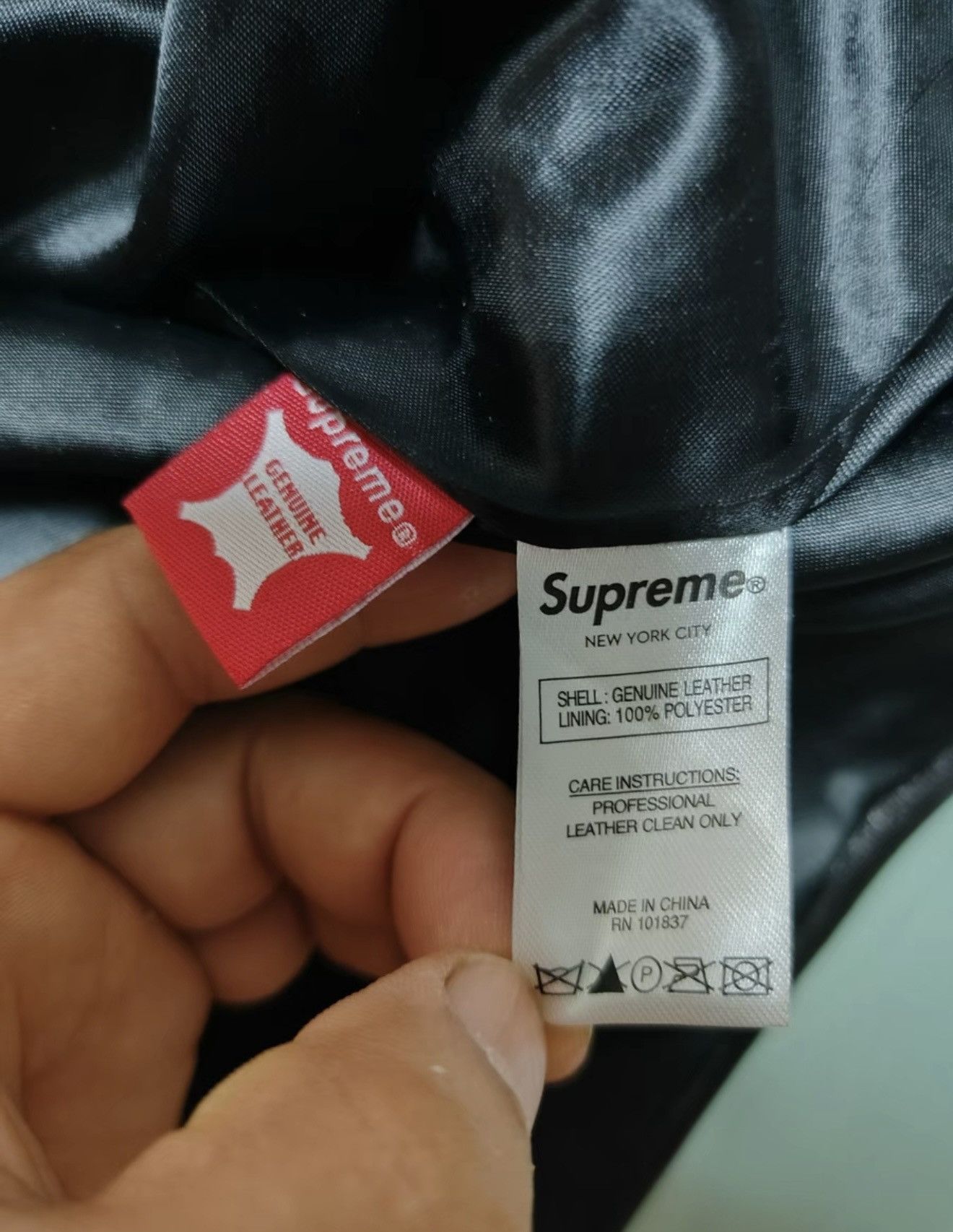 Supreme Supreme leather anroak jacket black Size US L / EU 52-54 / 3 - 5 Thumbnail