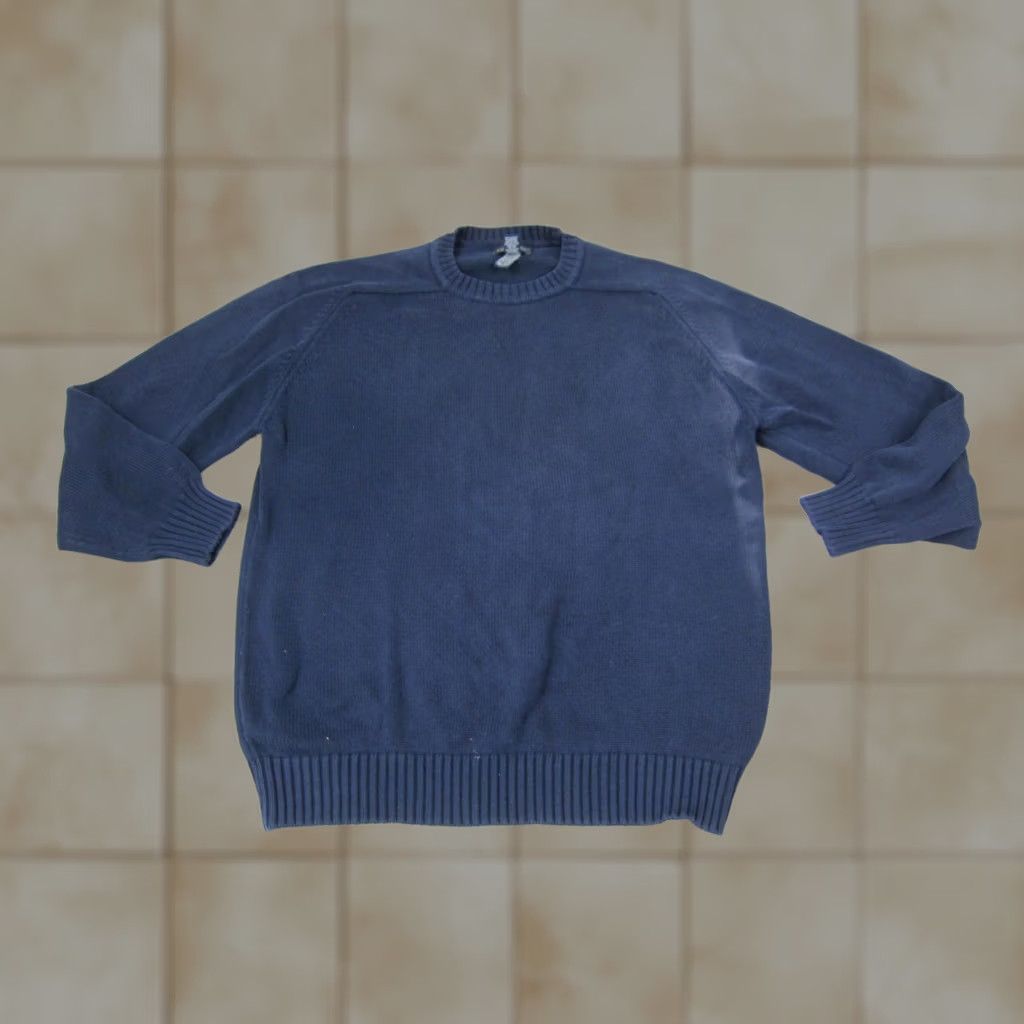 Lands' End Lands End Sweater Mens LT Blue Drifter Knit Cotton Made in USA 90s Size US L / EU 52-54 / 3 - 1 Thumbnail