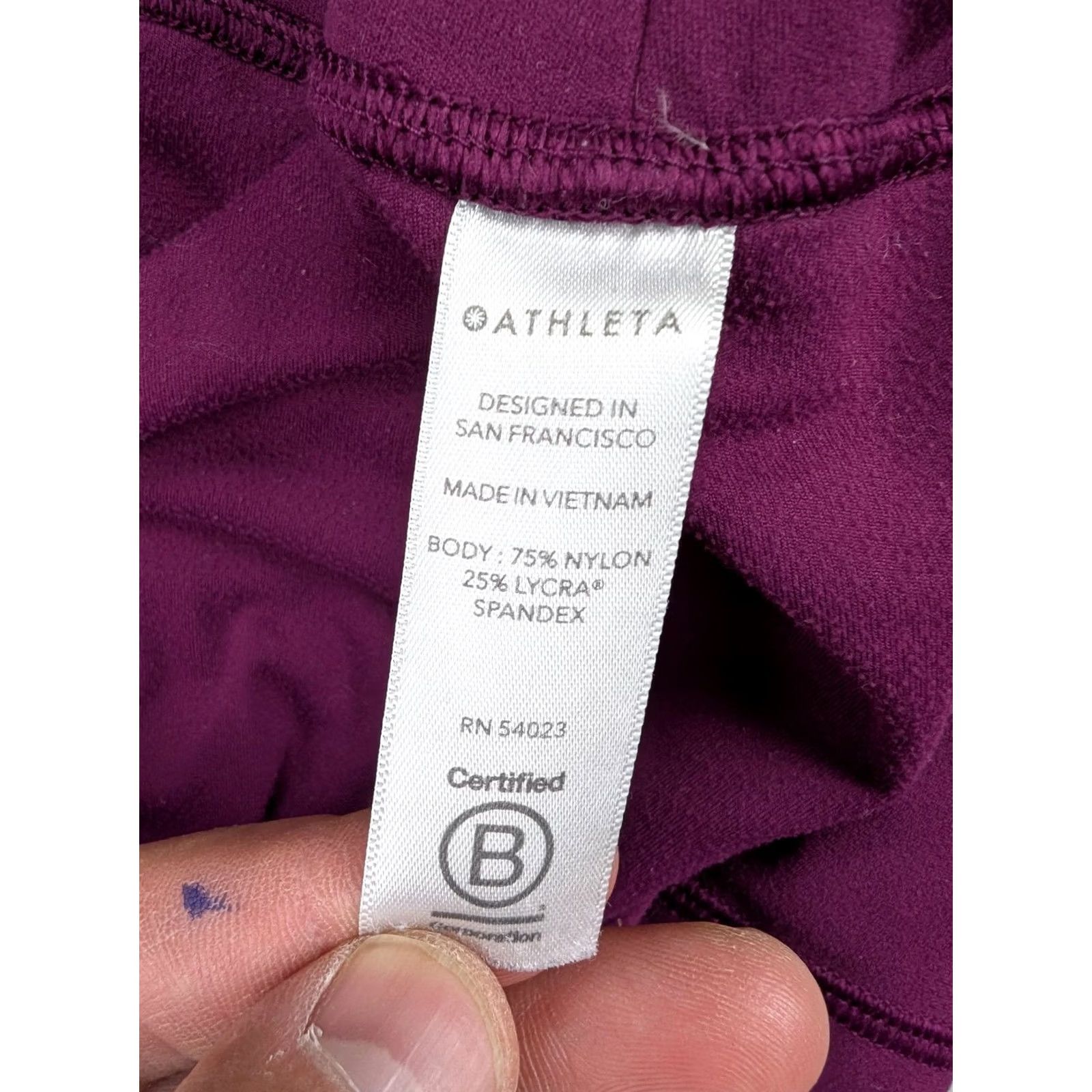 Athleta Athleta Elation 7/8 Tight Pants Womens Medium Purple Leggings Yoga Athletic Size 32" / US 10 / IT 46 - 7 Thumbnail