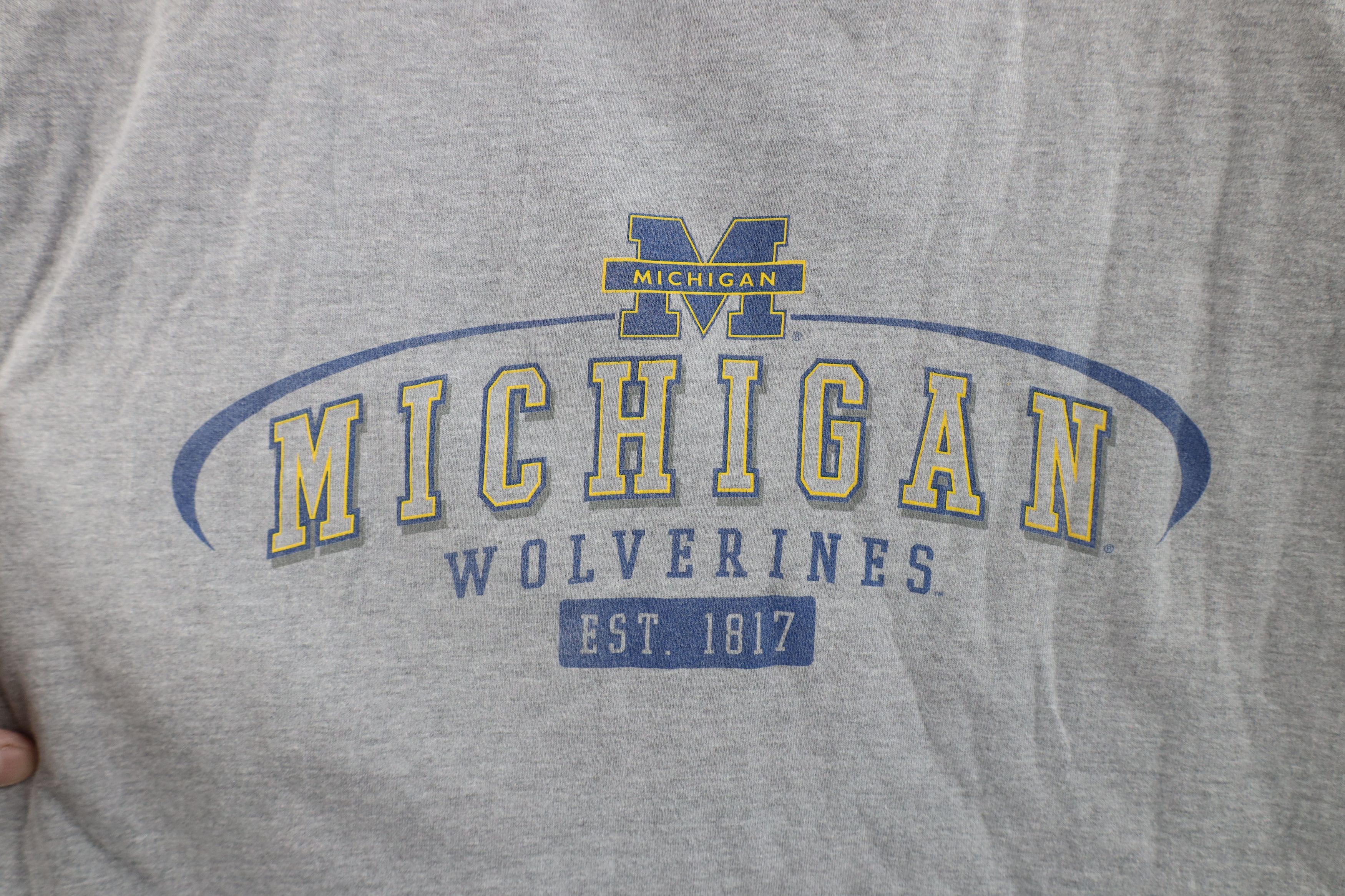 Vintage Vintage 90s Spell University of Michigan Long Sleeve T-Shirt Size US L / EU 52-54 / 3 - 6 Thumbnail