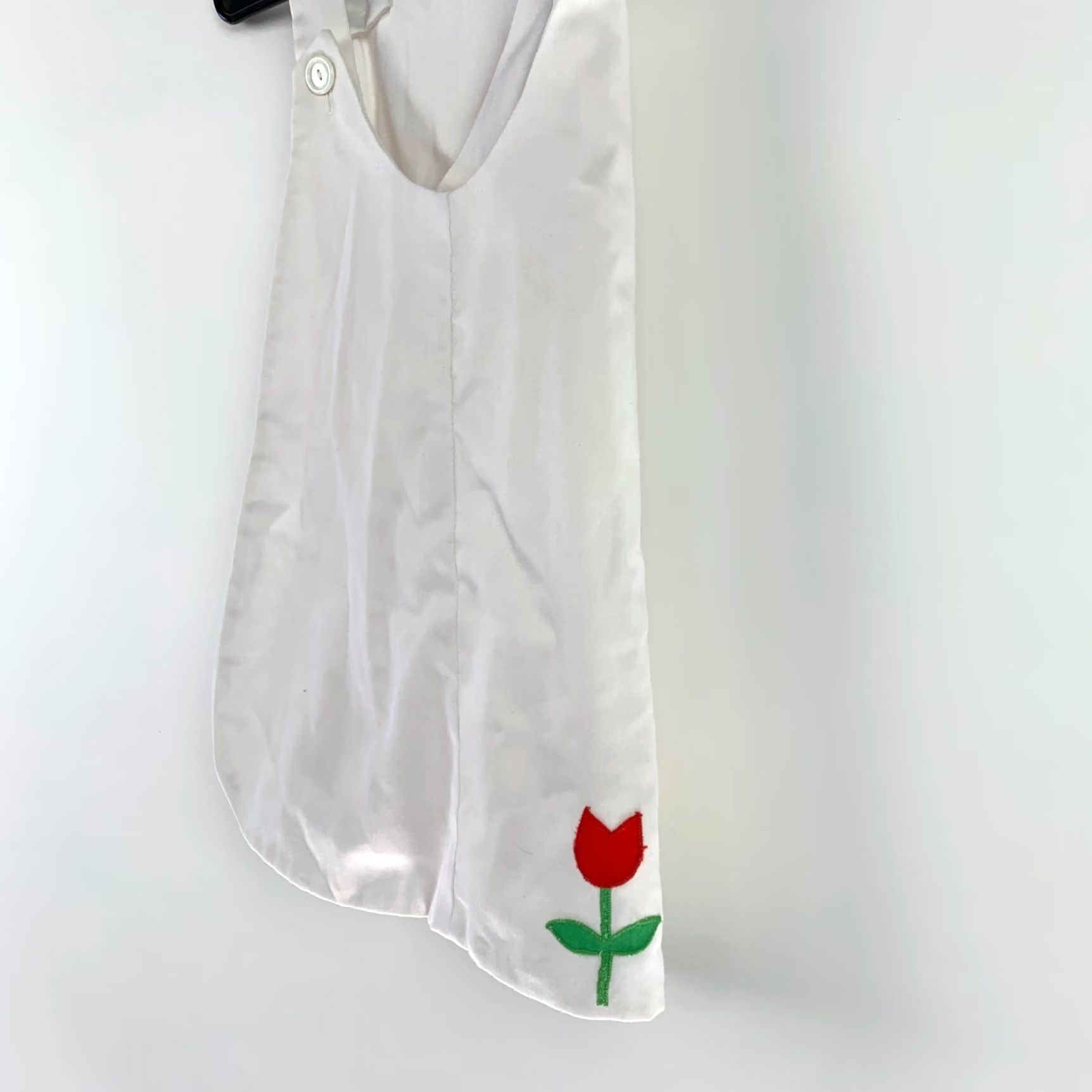 CLOSED VINTAGE Garden Watering Can Flower White Shift Apron Dress No Back Close Girls 6 Size ONE SIZE - 4 Thumbnail