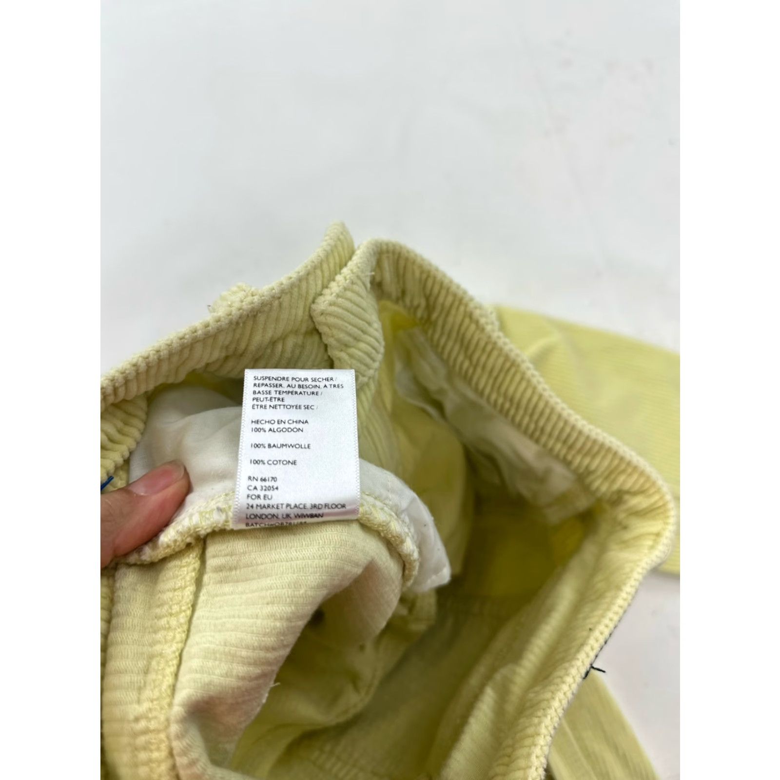Bdg BDG Corduroy High Rise Mom Pants Women’s Yellow Ankle Size 25 Size 42" / US 20 - 6 Thumbnail