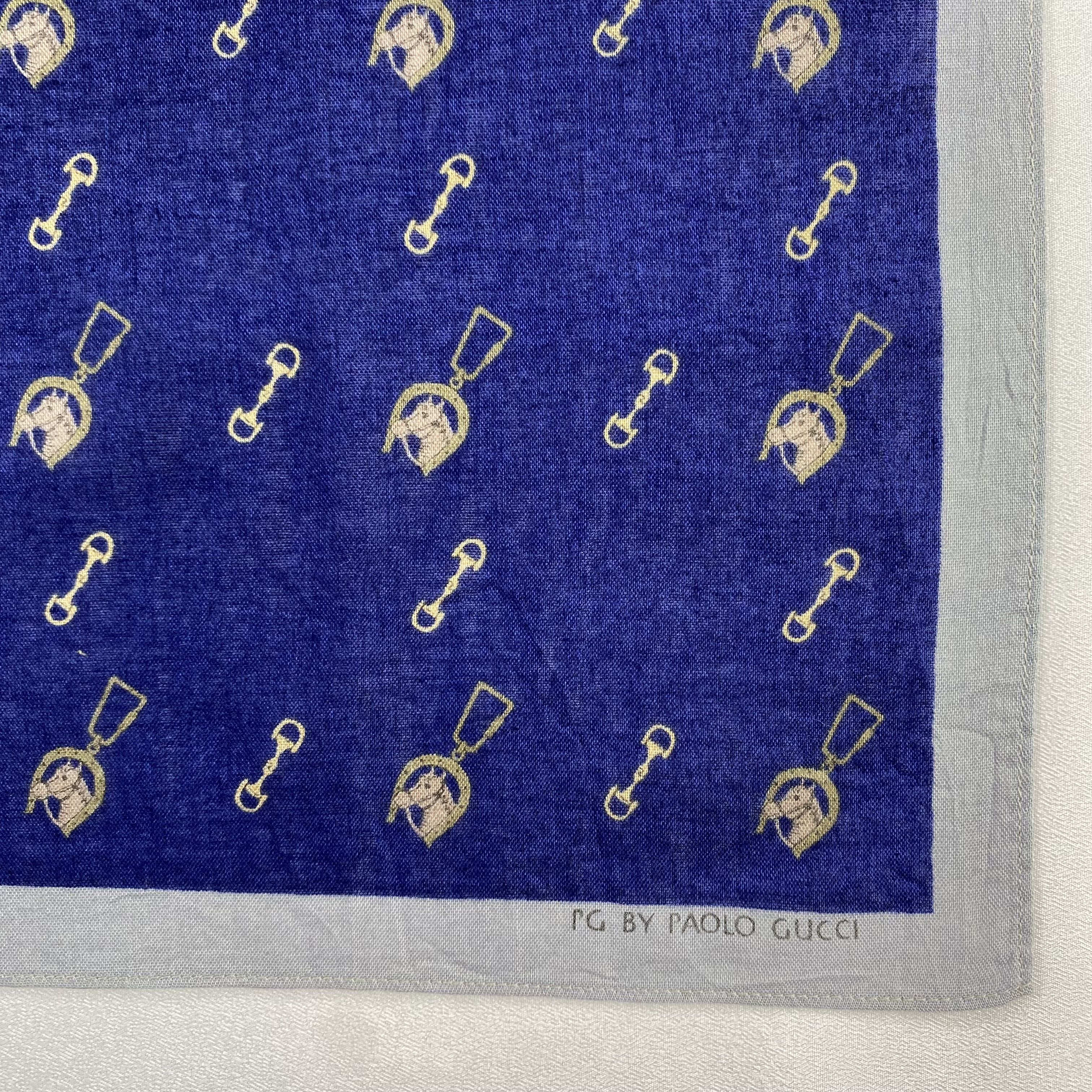 Paolo Gucci × Vintage Paolo Gucci Handkerchief / Neckerchief / Bandana-P1420 Size ONE SIZE - 3 Thumbnail