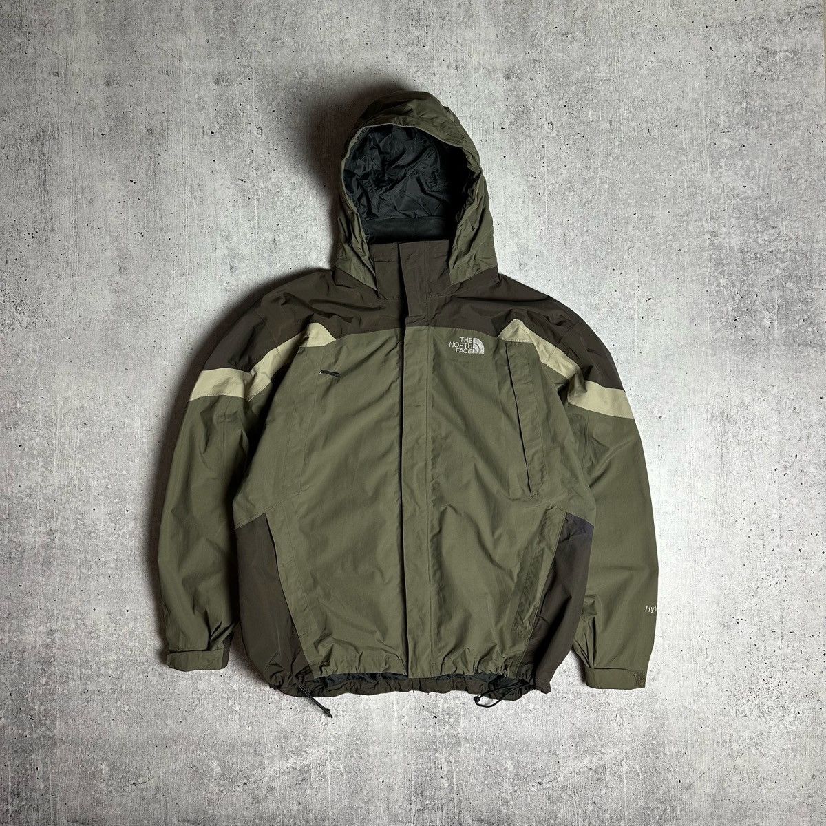 image of Outdoor Life x The North Face Vintage The North Face Hyvent Shell Jacket in Khaki, Men's (Size 2XL)