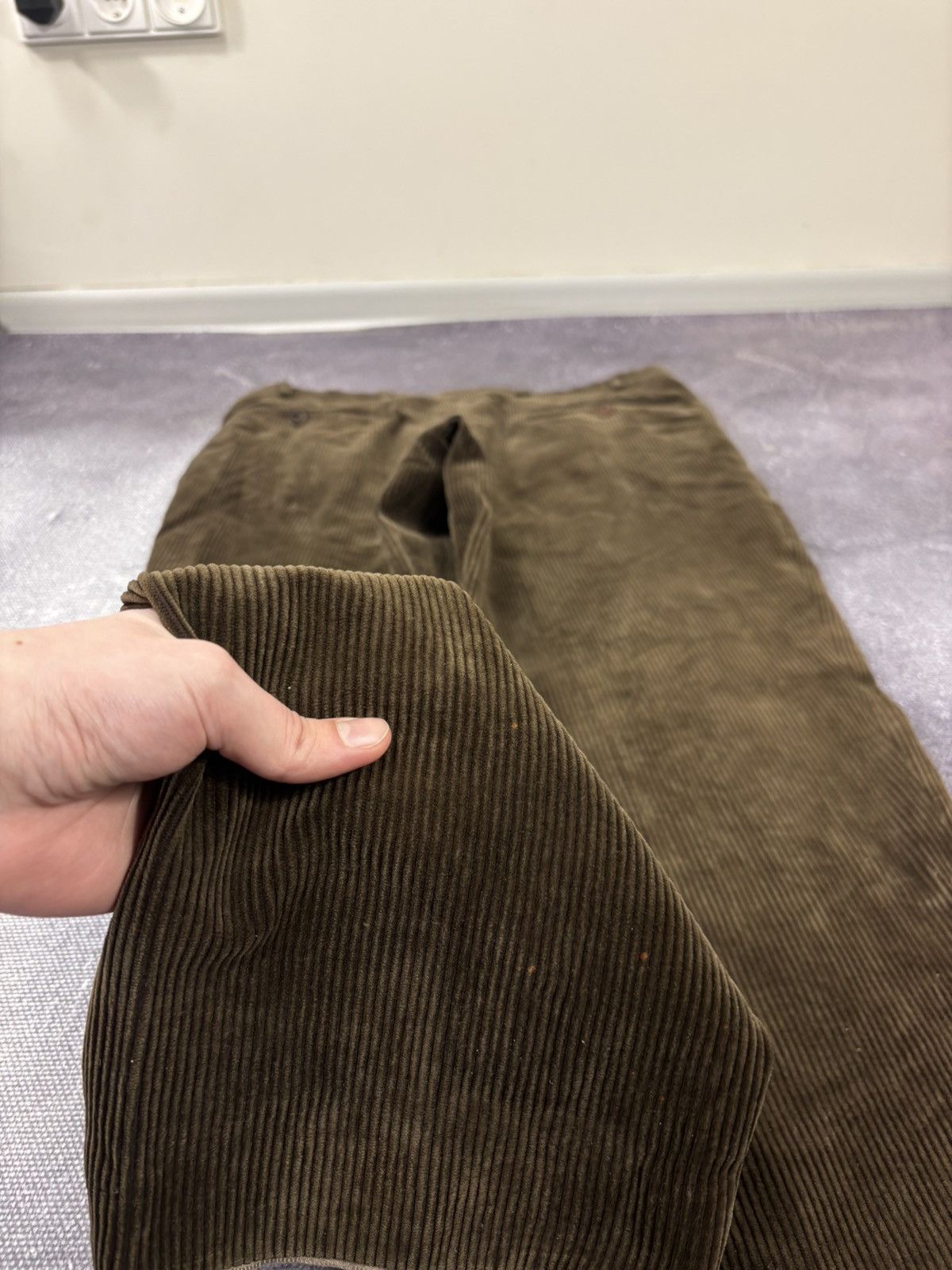 SCABAL Scabal Men’s Brown Cotton Blend Corduroy Pants Trousers Size US 34 / EU 50 - 20 Thumbnail