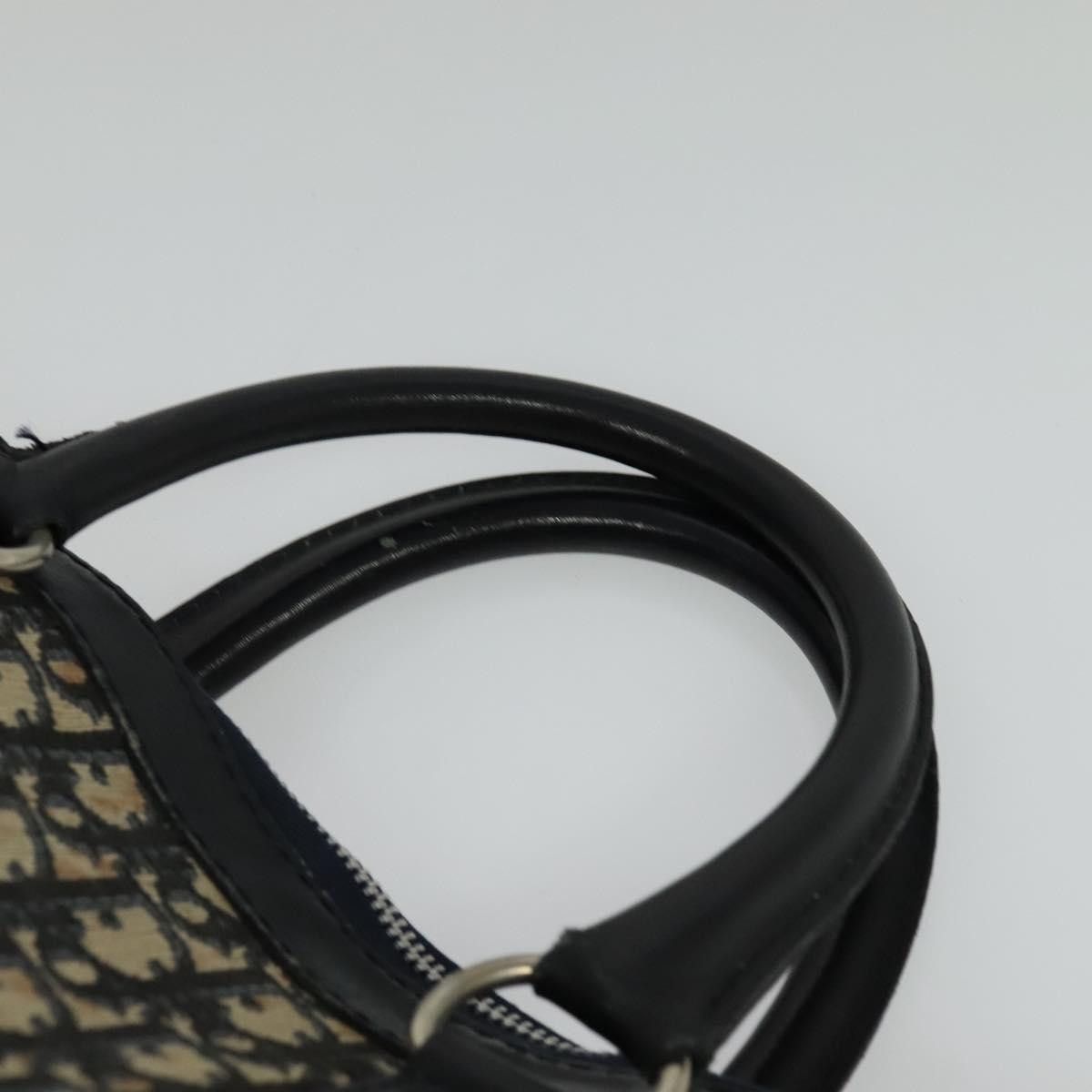 Dior DIOR Trotter Canvas Boston Bag Navy Silver Size ONE SIZE - 8 Thumbnail