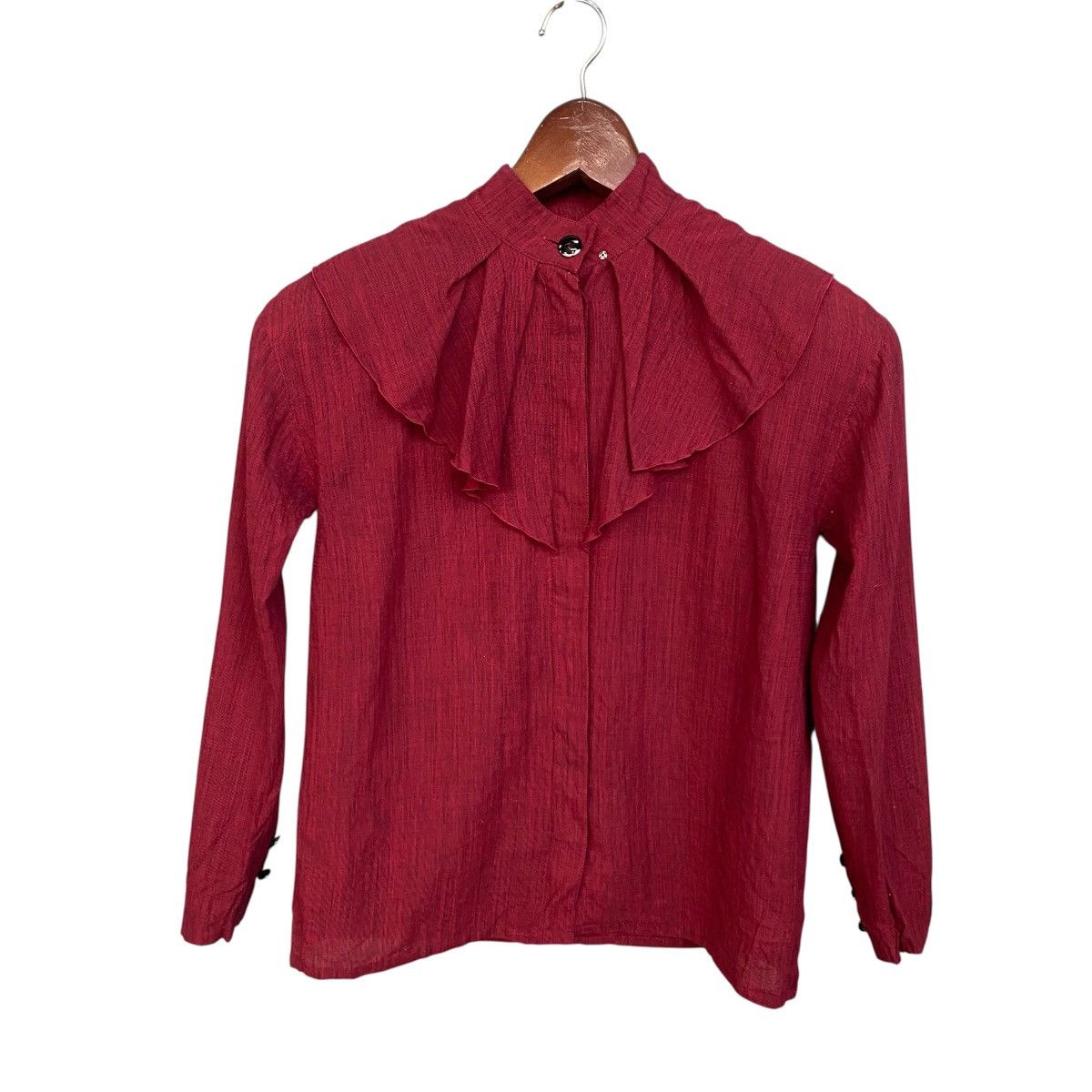 Christian Dior Monsieur Christian Dior Vintage Ruffle Blouse Archive Elegant Cut Size M / US 6-8 / IT 42-44 - 2 Thumbnail