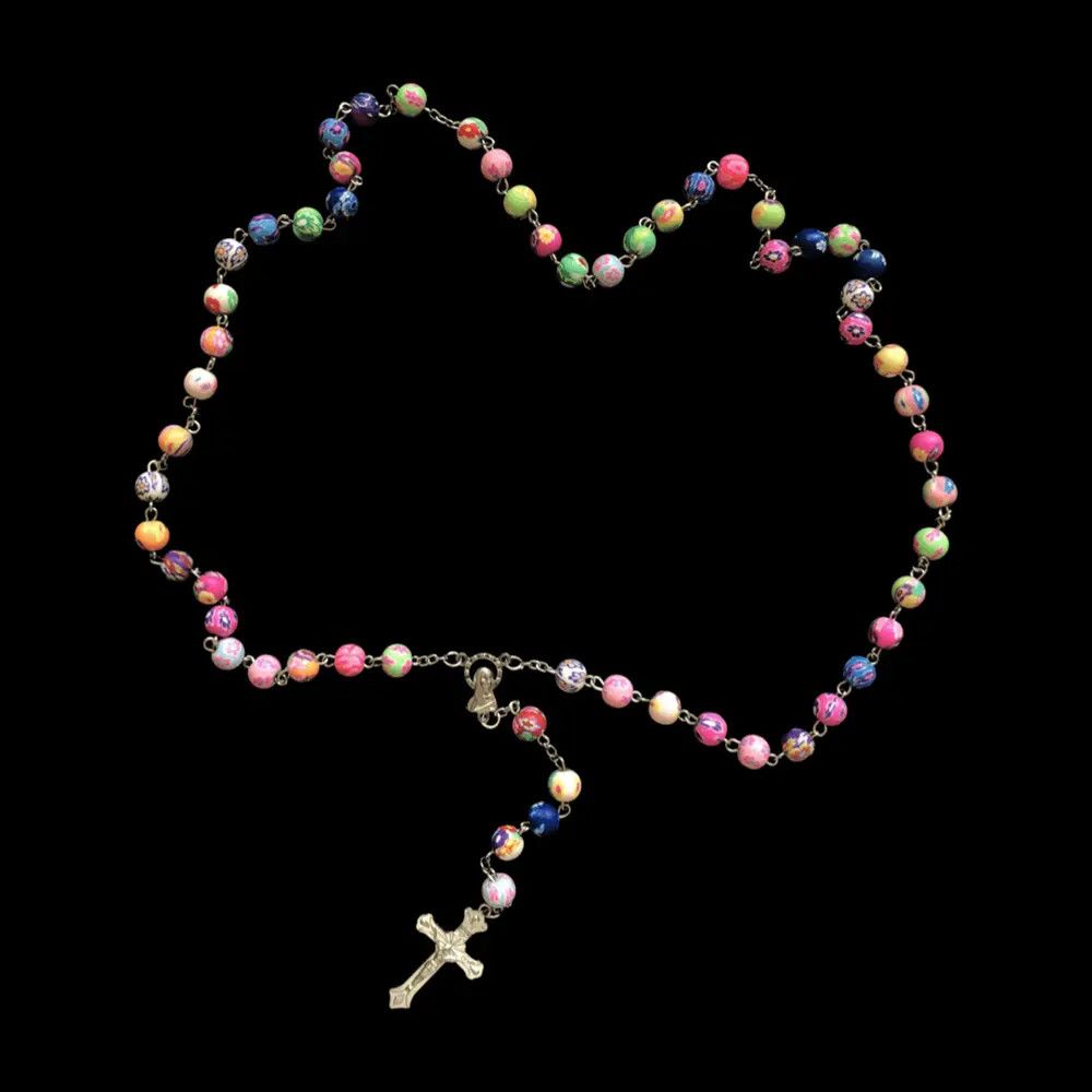 Jewelry Saint Benedict Rosary Necklace Chain Catholic Church Jesus Size ONE SIZE - 3 Thumbnail
