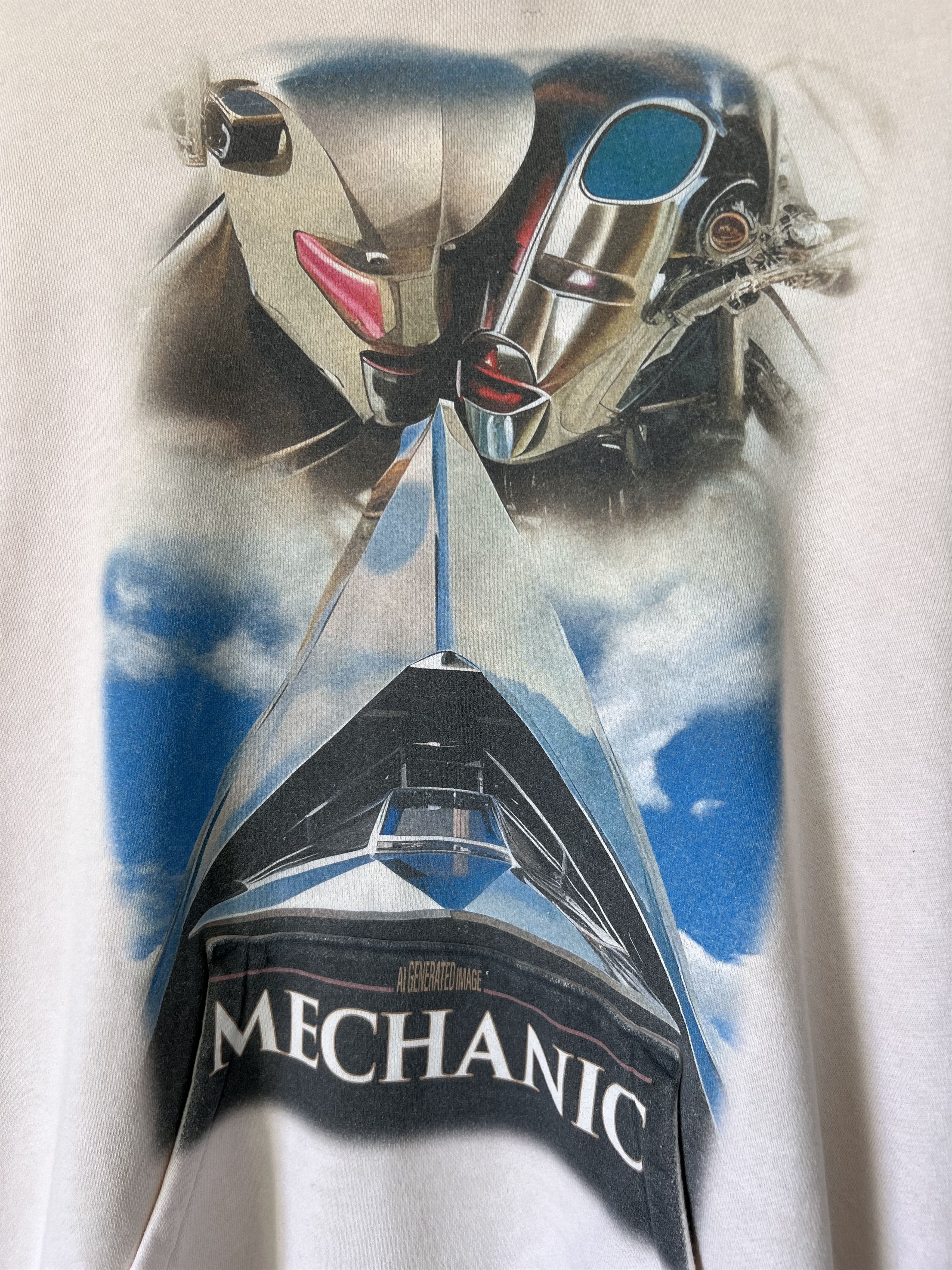 Doublet Doublet Android Print Hoodie in White Size US M / EU 48-50 / 2 - 2 Thumbnail