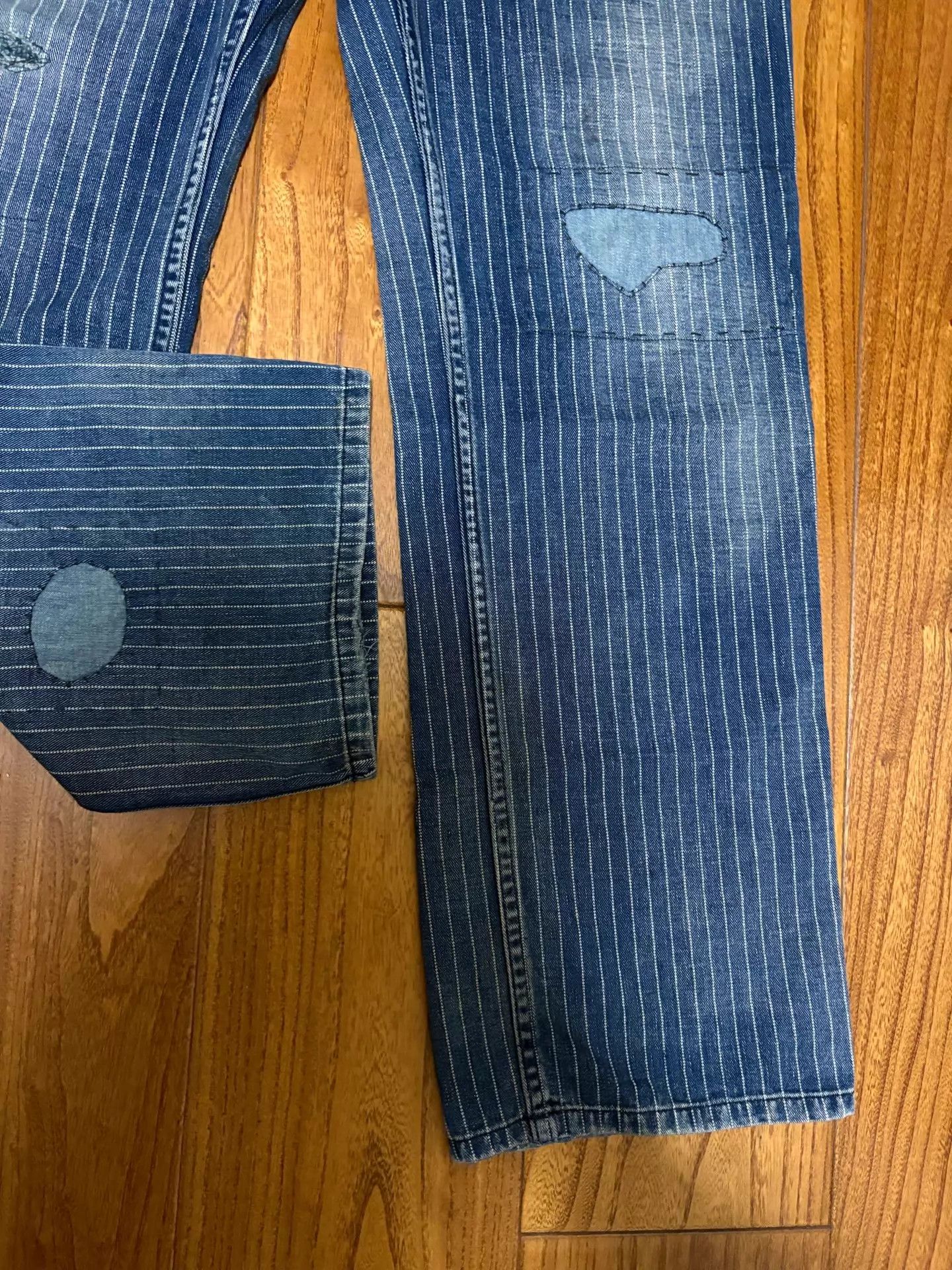 Visvim VISVIM CARPENTER PRIME 15ss INDIGO DMGD WASH PANTS Size US 29 - 3 Thumbnail
