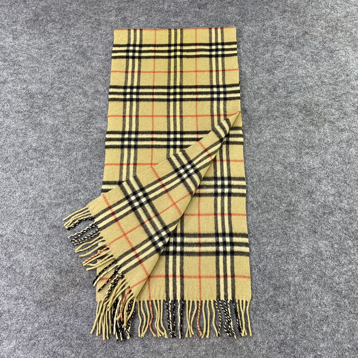 Burberry × Vintage Burberry Cashmere Muffler / Scarf / Neckwear-K059 Size ONE SIZE - 4 Thumbnail