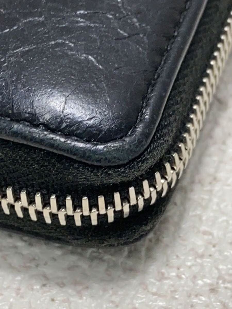 Balenciaga Balenciaga Sheep Leather Long Wallet Black Size ONE SIZE - 7 Thumbnail