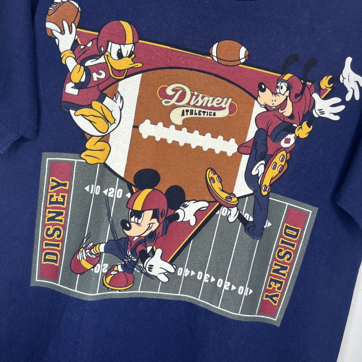 Disney × Mickey Inc × Vintage Vintage Disney Mickey Inc Mouse Athletics Football Tshirt Size US M / EU 48-50 / 2 - 6 Thumbnail