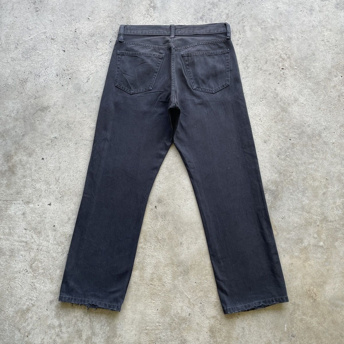 Japanese Brand Vintage Japan Jeans Black Faded Distressed Denim Pants W30 Size US 30 / EU 46 - 11 Thumbnail