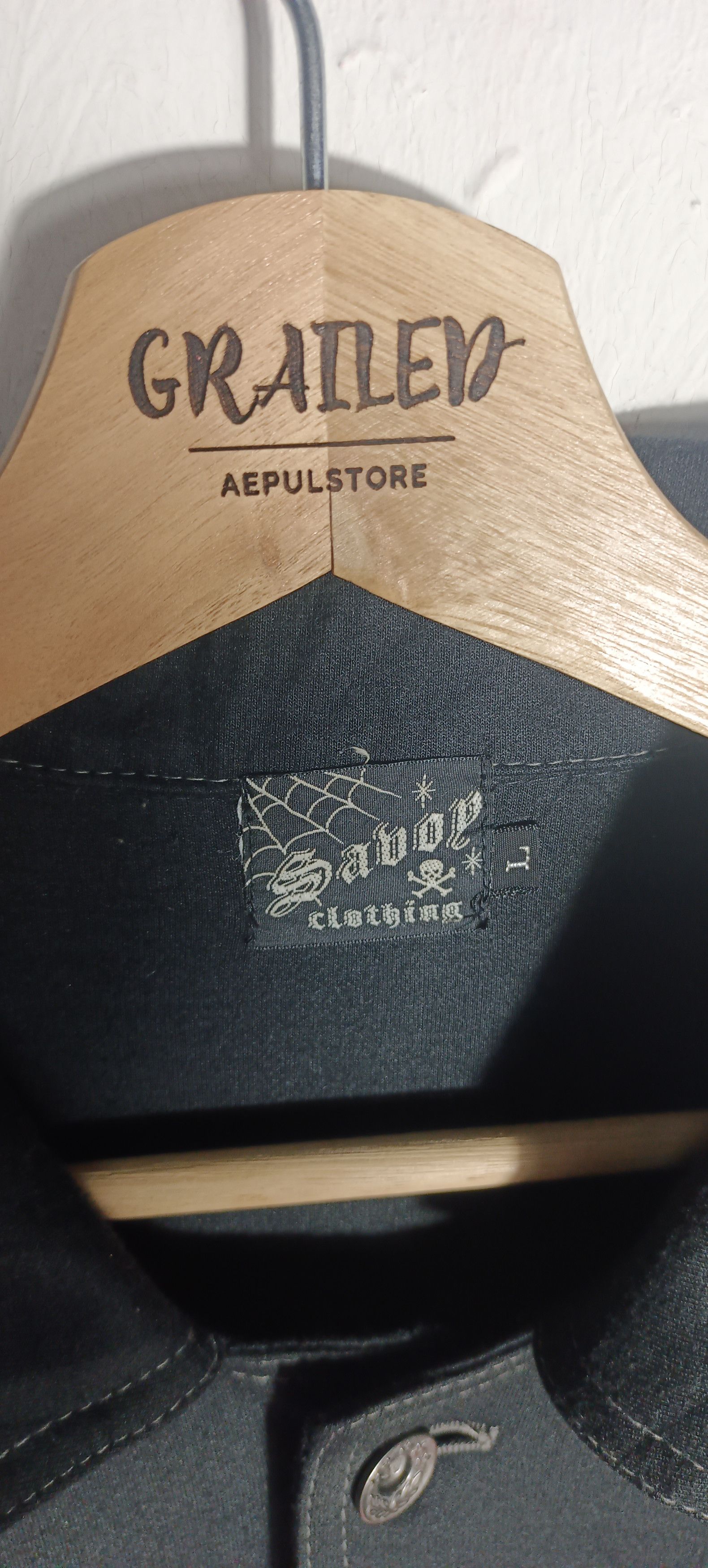 If Six Was Nine Vintage🔥Savoy Clothing Embroidery Logo Rock n Roll design Size US L / EU 52-54 / 3 - 7 Thumbnail