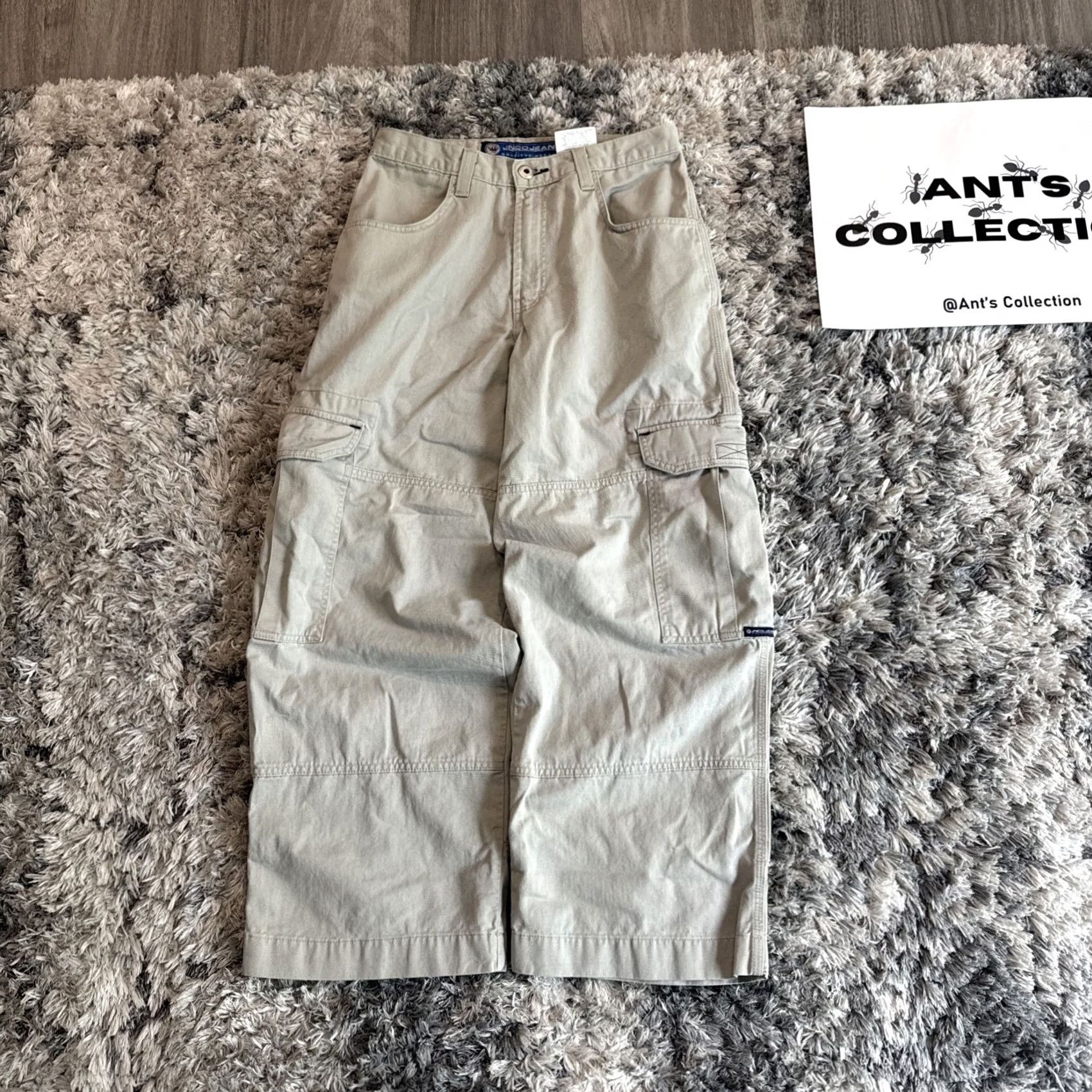 JNCO VINTAGE JNCO Pants Men’s Size 32x30 Khaki Cargo Legendary Embroidered Y2K 90’s Size US 31 - 5 Thumbnail