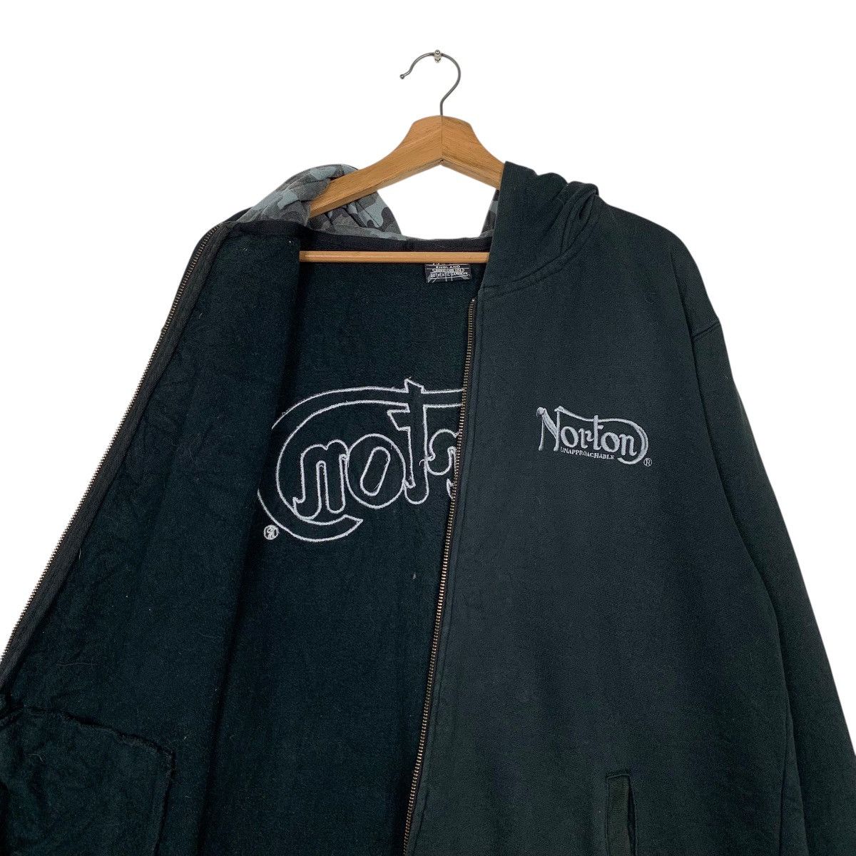 Norton Norton England Zipper Hoodie Size US XXL / EU 58 / 5 - 11 Thumbnail
