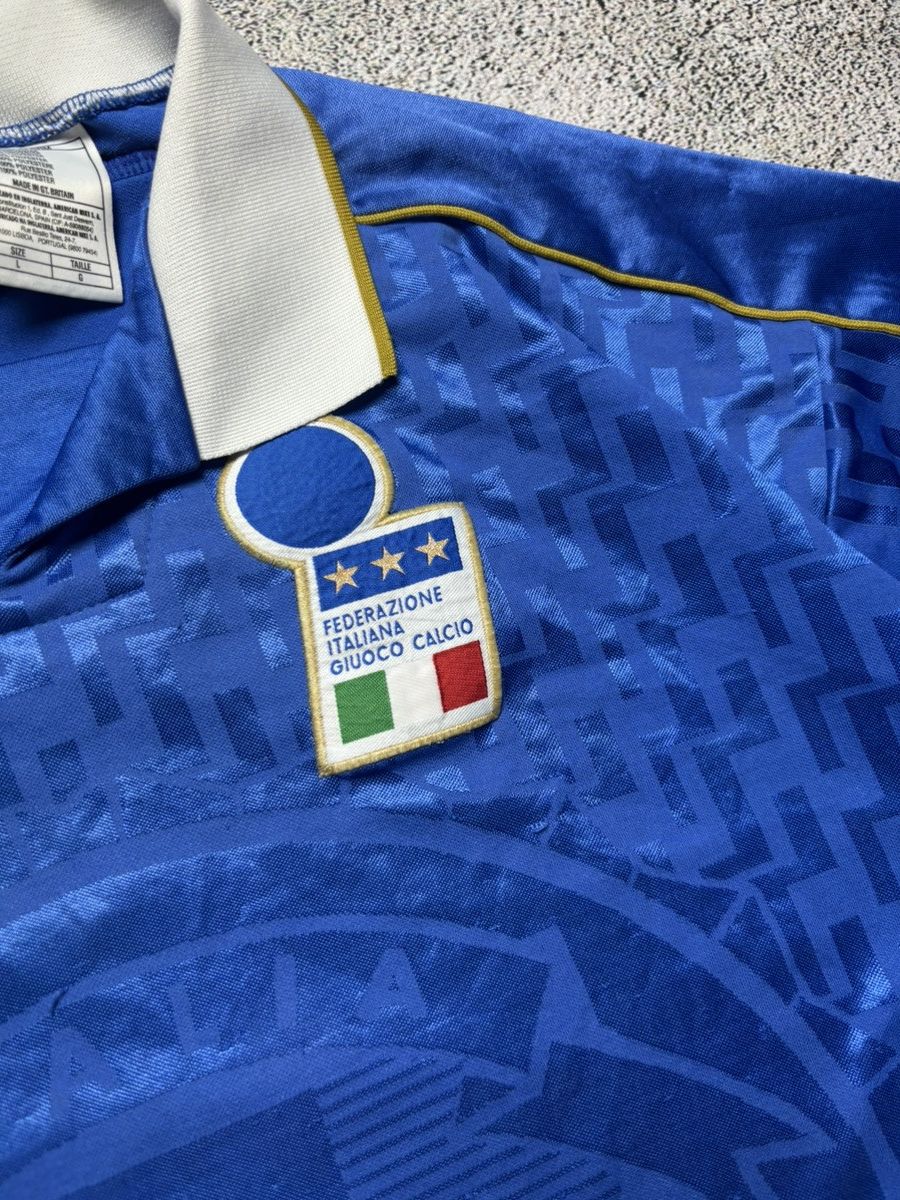 Nike Nike Italy Jersey 1995 96 Euro Home Vintage Size US XL / EU 56 / 4 - 3 Thumbnail