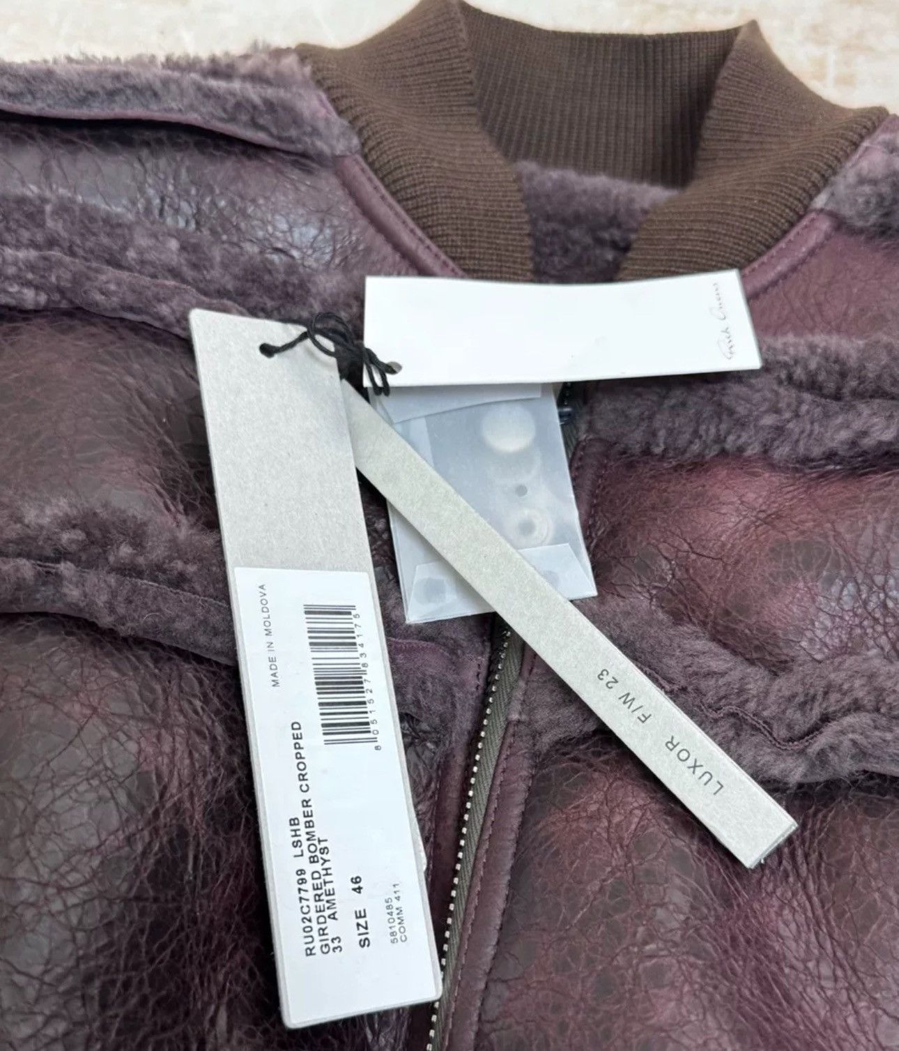 Rick Owens Rick owens Girdered Leather Bomber Jacket Cropped Size US S / EU 44-46 / 1 - 6 Thumbnail