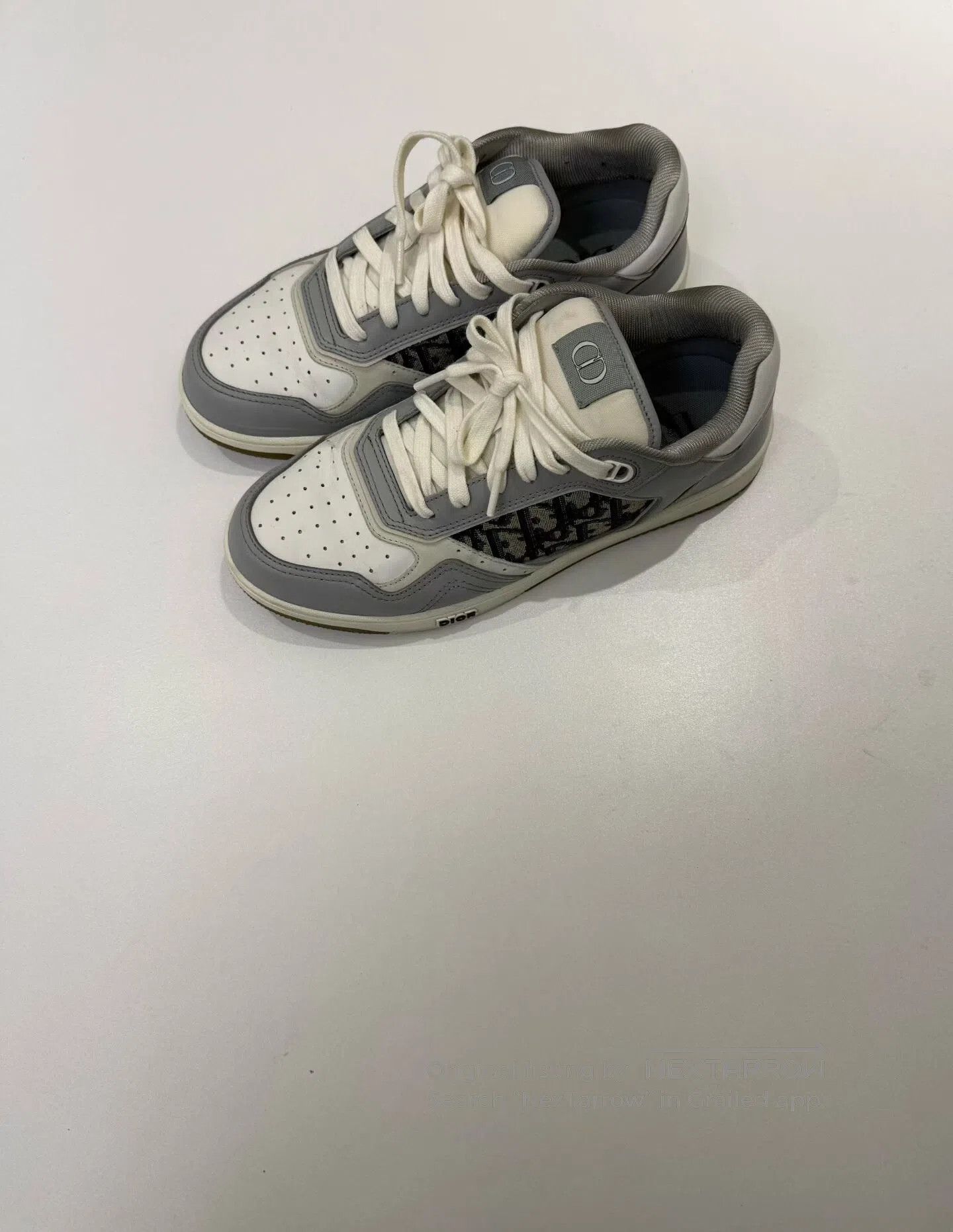 Dior Dior Gray and White Side Logo Retro Sport Shoes| Size US 7 / EU 40 - 1 Thumbnail