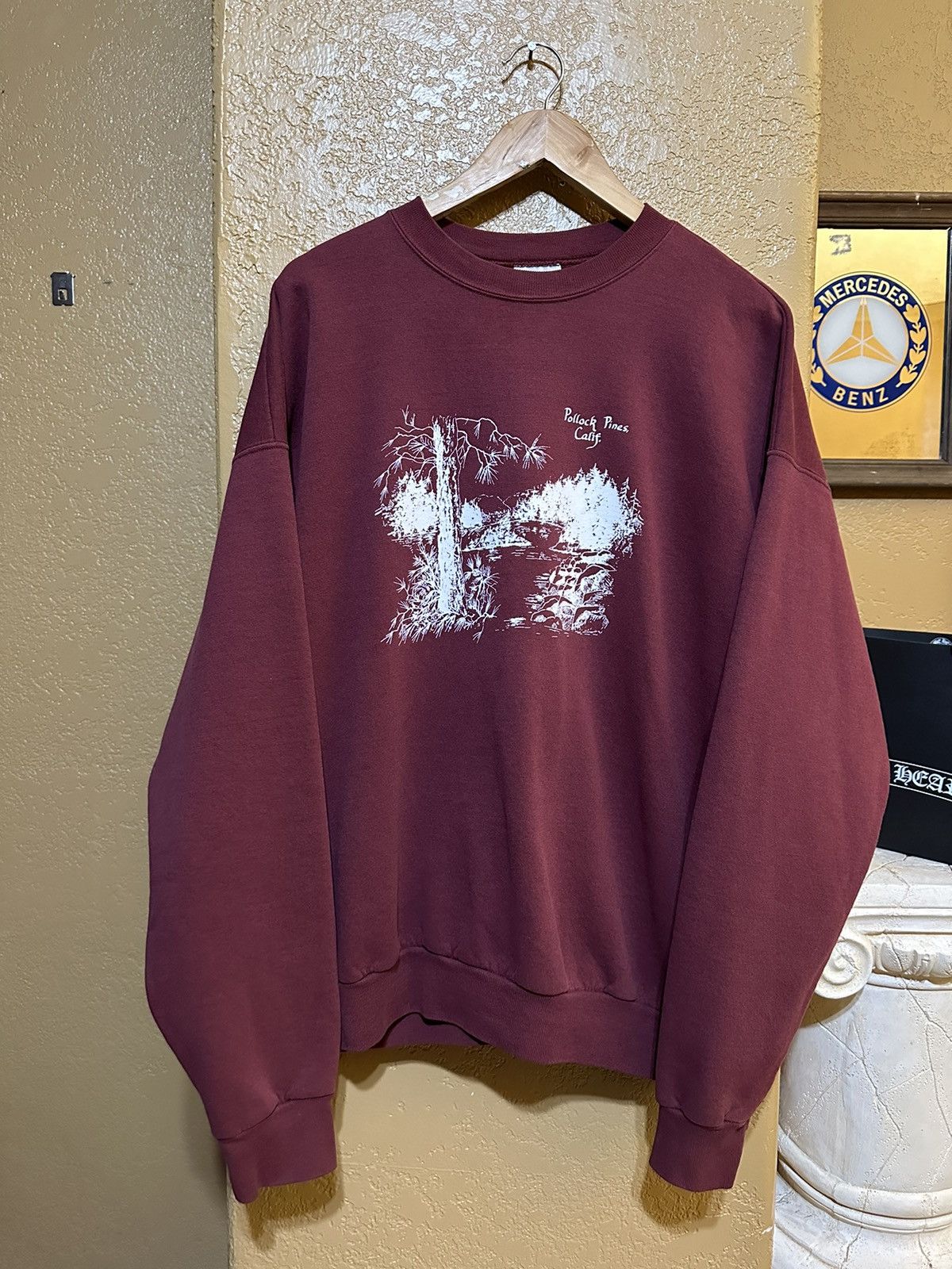 Vintage Pollock Pines Crewneck Sweatshirt XL USA