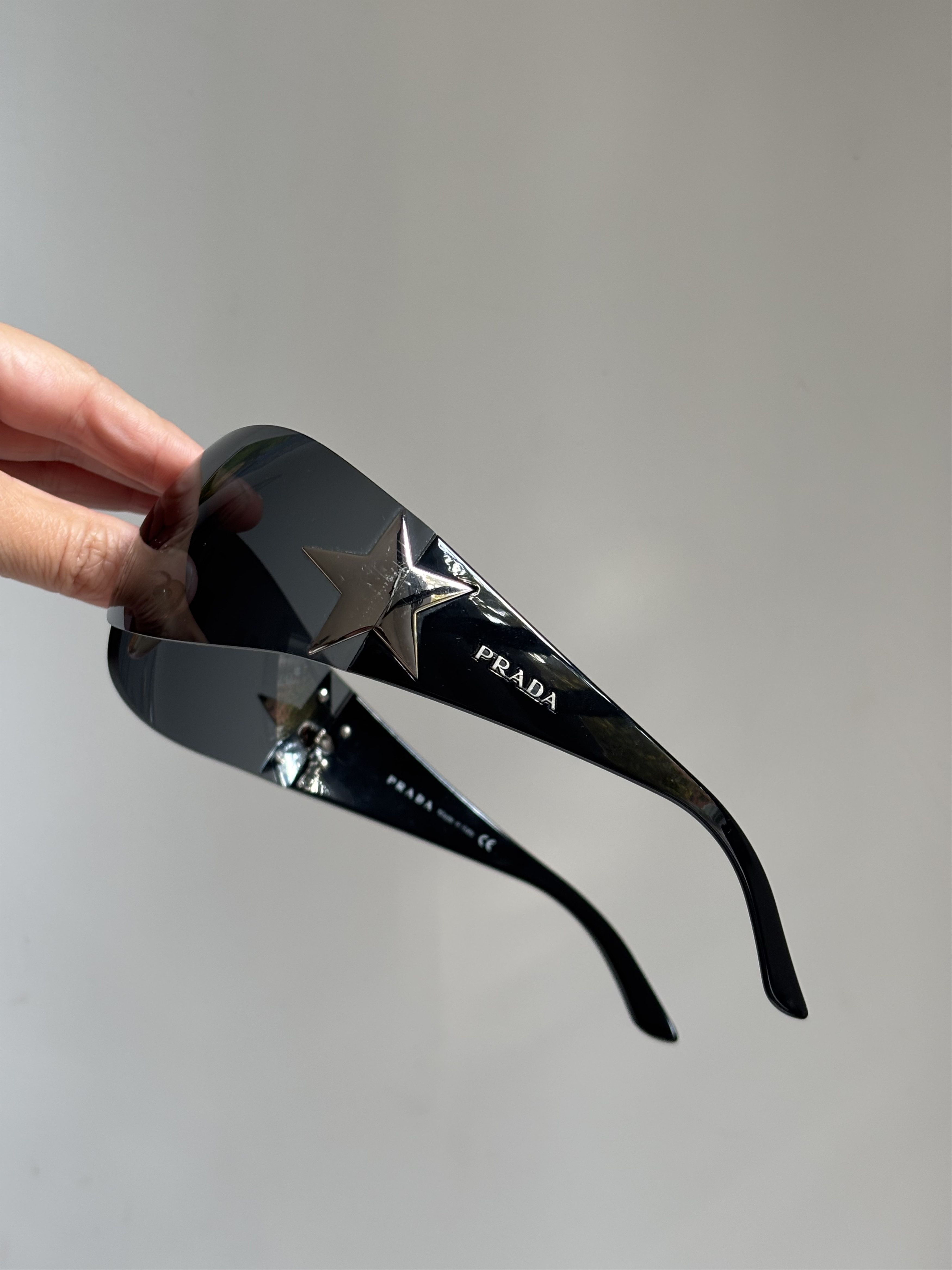 Prada Sunglasses Star 2004 Star White Ski Shield Mask Fire Size ONE SIZE - 3 Thumbnail