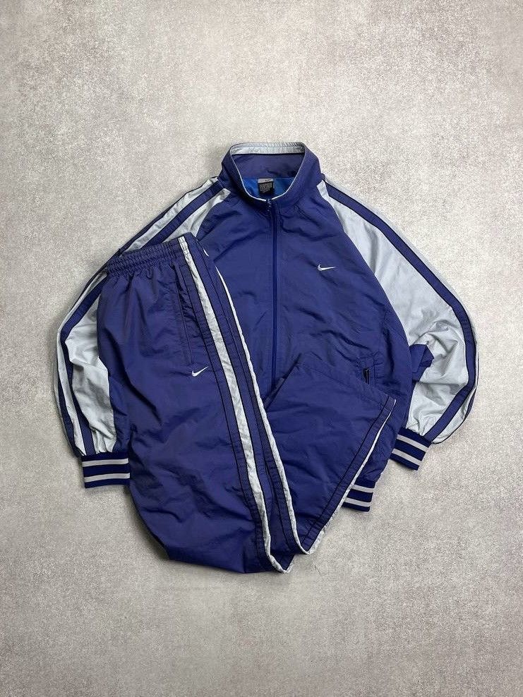 Nike × Vintage VINTAGE NIKE SWOOSH BAGGY CRAZY RETRO TRACKPANTS Y2K M Size US M / EU 48-50 / 2 - 1 Thumbnail