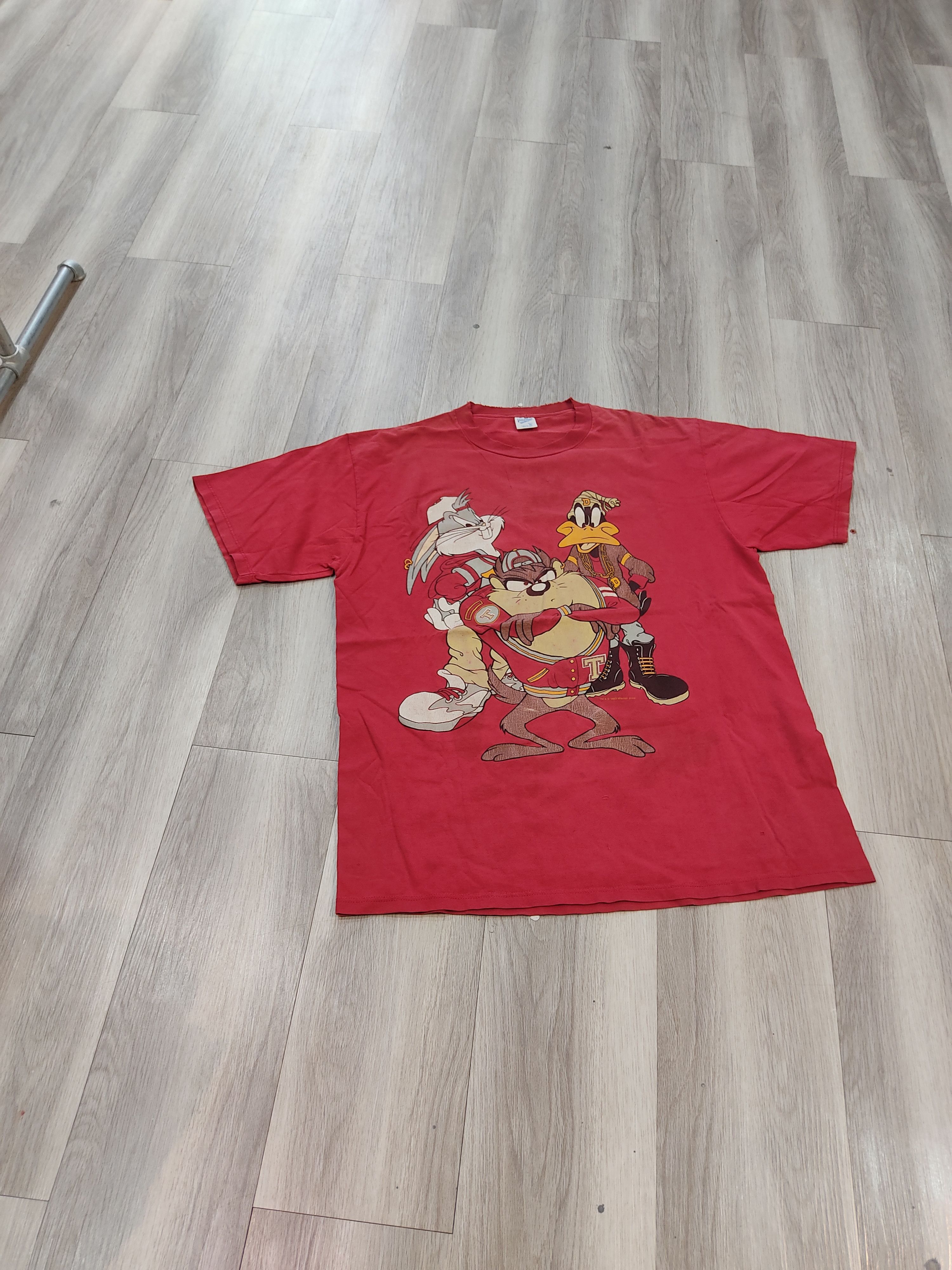 Vintage LOONEY TUNES HIP HOP TRIO 1993 Size US XL / EU 56 / 4 - 3 Thumbnail