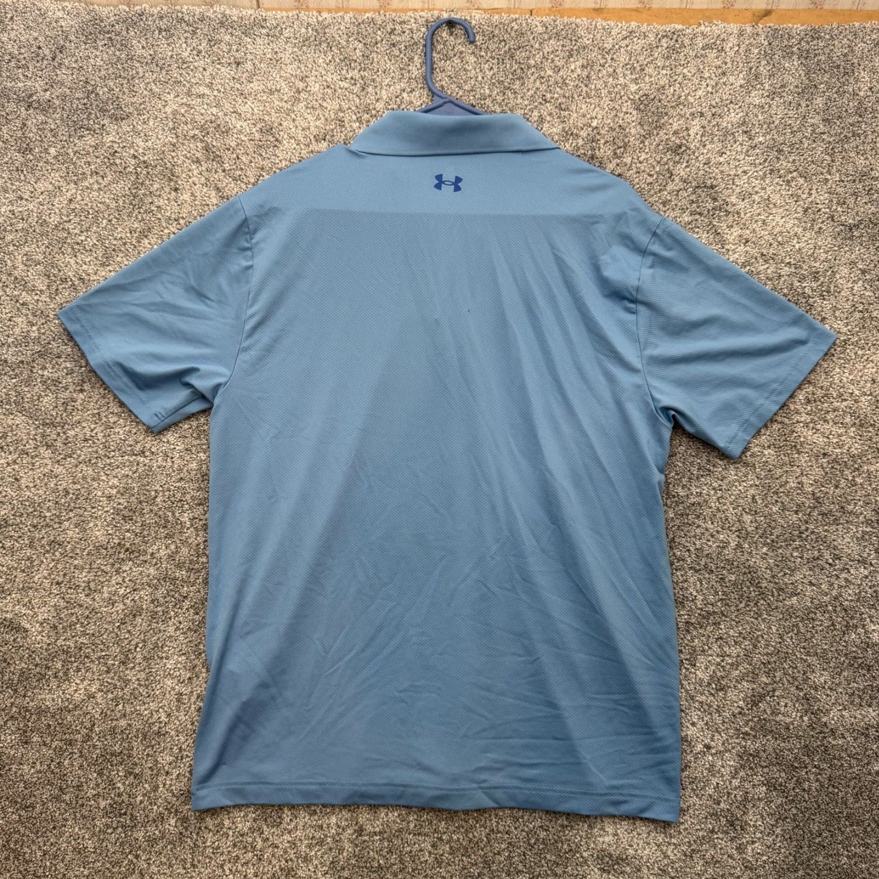 Under Armour Under Armour Polo Shirt Mens Large Blue Short Sleeve Moisture Wicking Golf Performance Lightweight Breathable SS Size US L / EU 52-54 / 3 - 7 Thumbnail