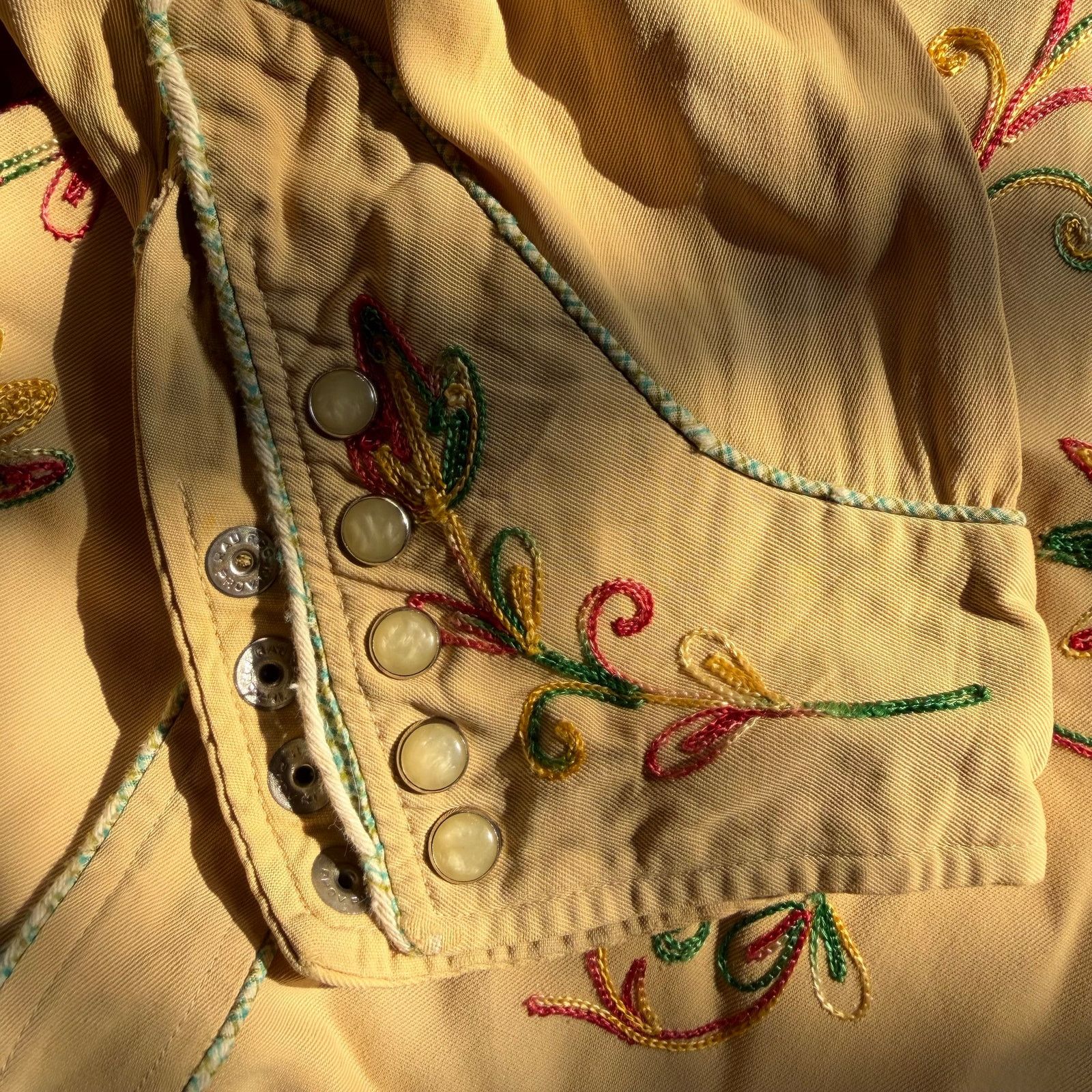 Vintage Vintage 40s California Ranchwear Gabardine Embroidered Size US XL / EU 56 / 4 - 15 Thumbnail