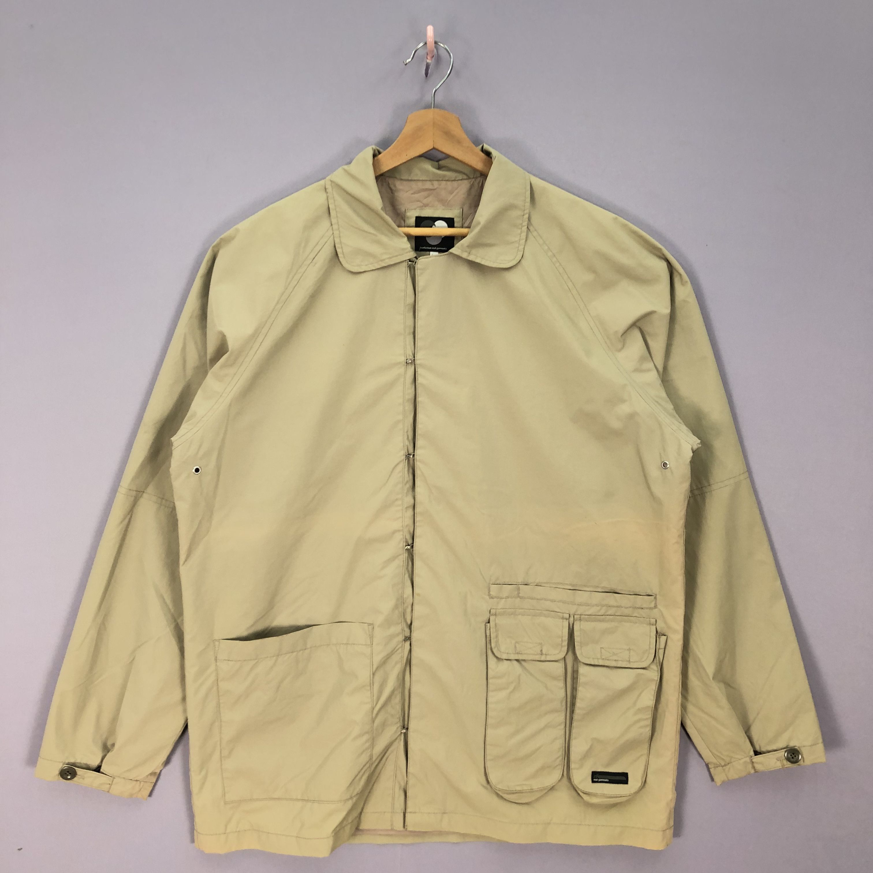 Japanese Brand Vintage REAL Garment Zipper Windbreaker Jackets Size US XL / EU 56 / 4 - 2 Thumbnail