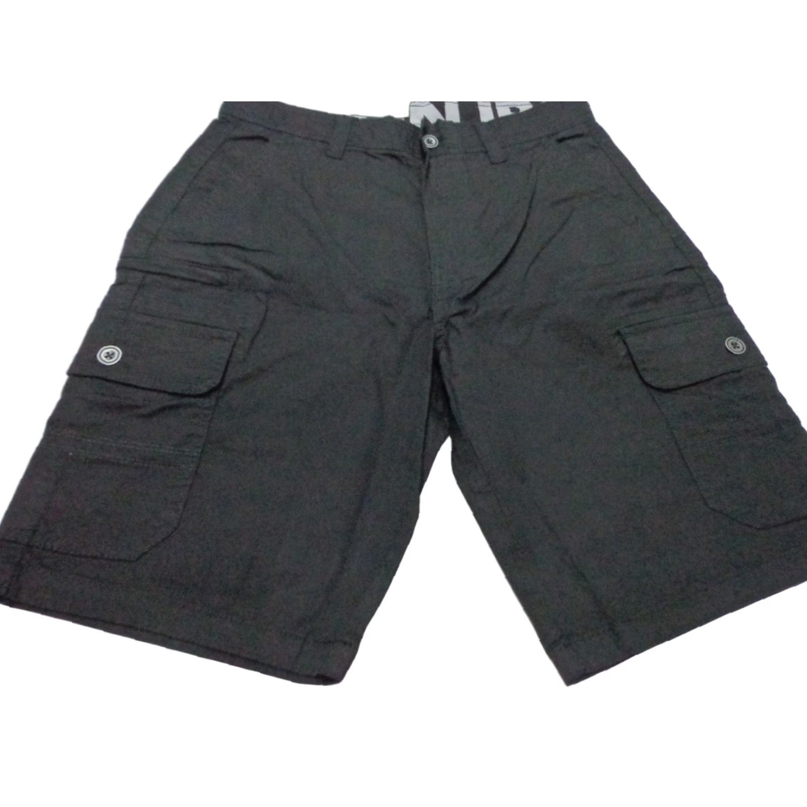 CO Iron Co Cargo Shorts Regular Fit Cotton Blend Black Soot Size 30 Stretch Men's Casual Workwear Travel Modern Cargo Short Size US 30 / EU 46 - 1 Thumbnail